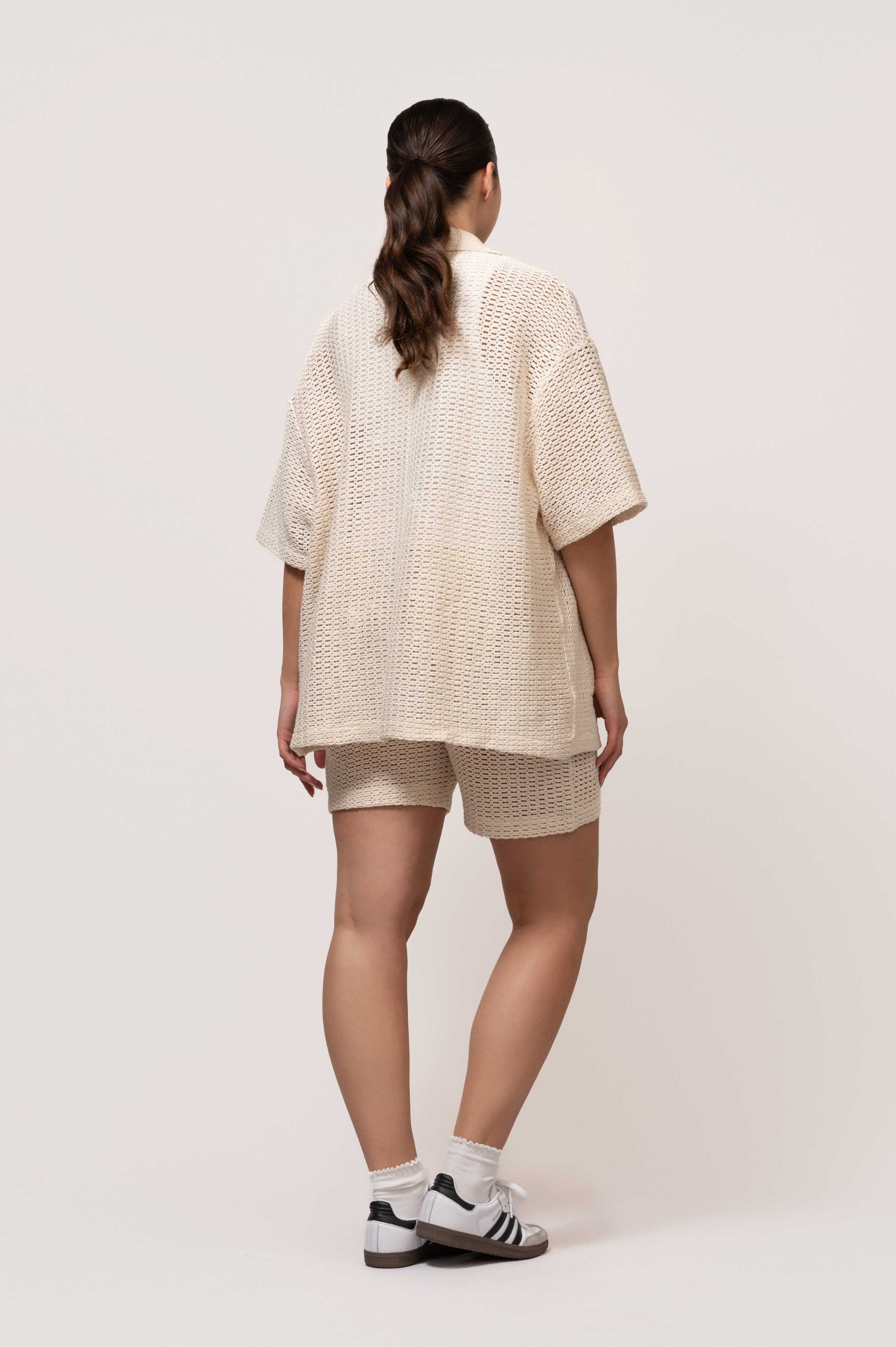 LYRA KNITTED CROCHET SET OFF-WHITE