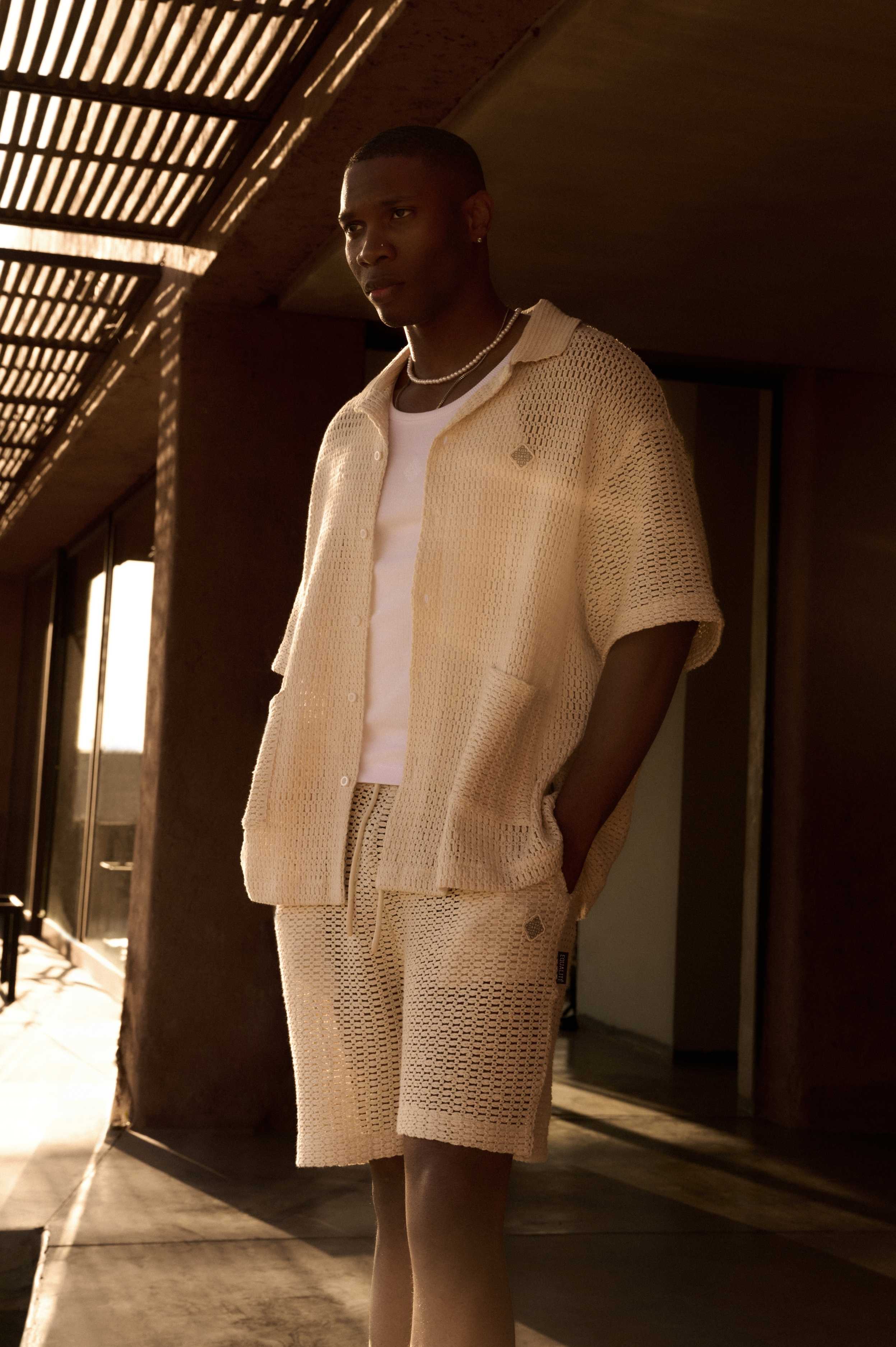 LYRA KNITTED CROCHET SET OFF-WHITE