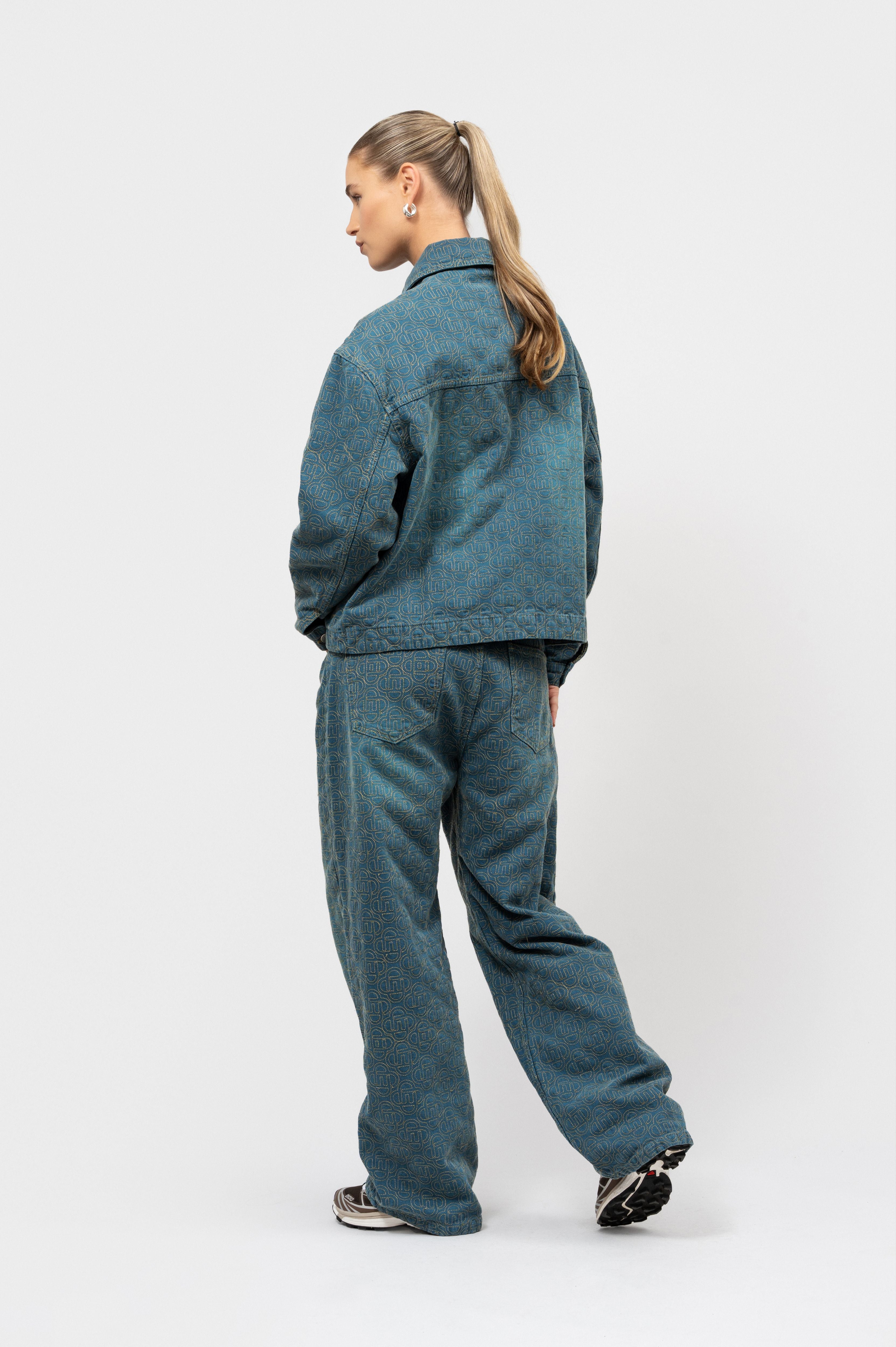 MONOGRAM DENIM SET | DARK BLUE