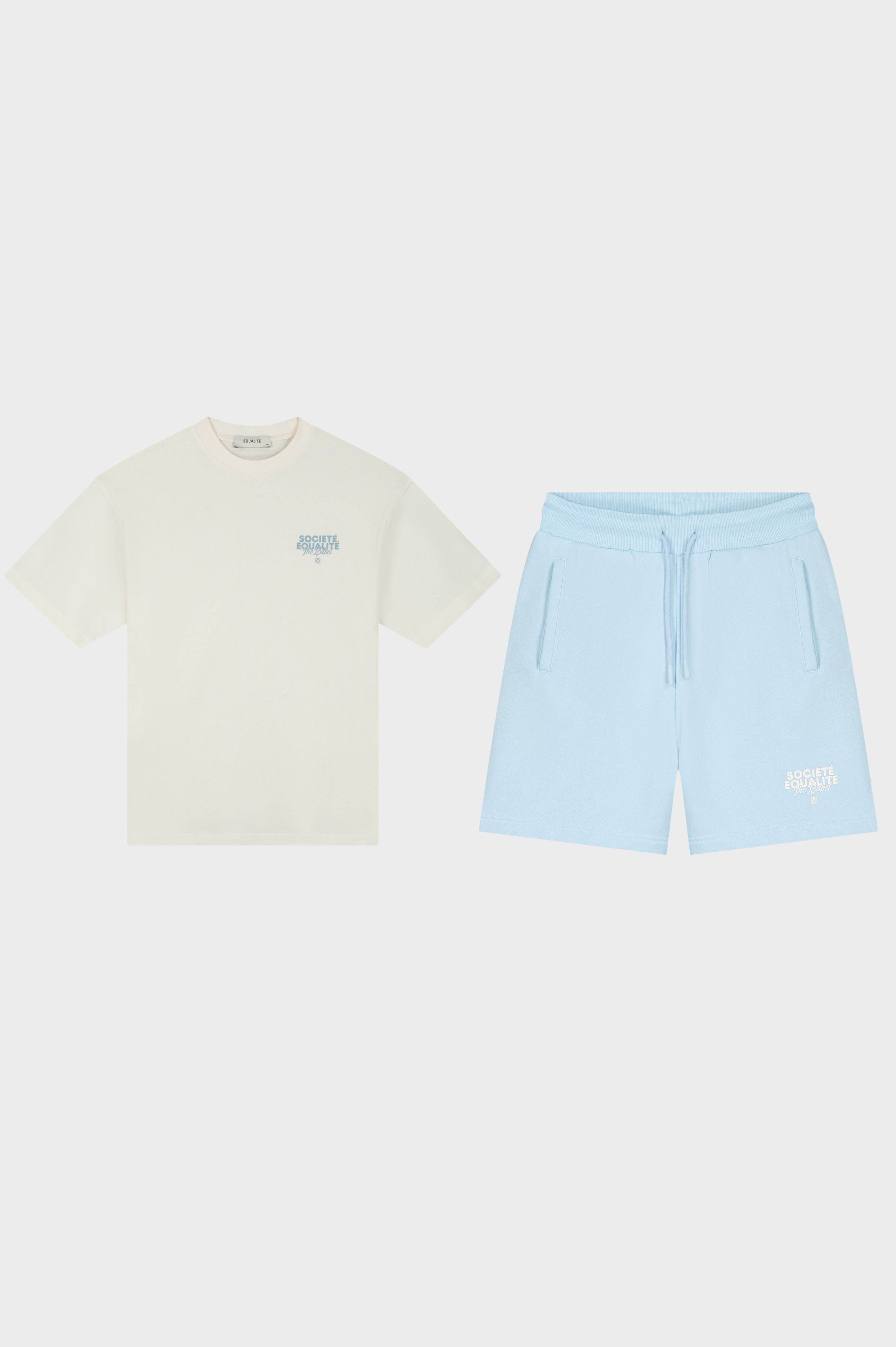 SOCIETÉ SUMMER SET | LIGHT BLUE & OFF-WHITE