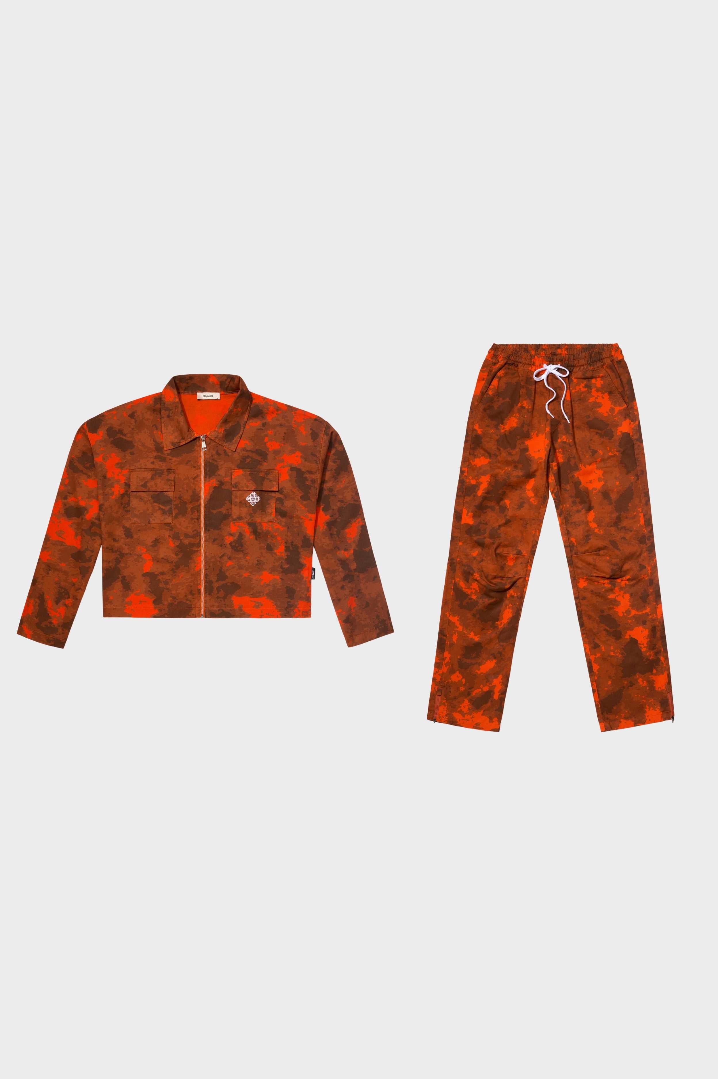 CAMO CARGO SET ORANGE
