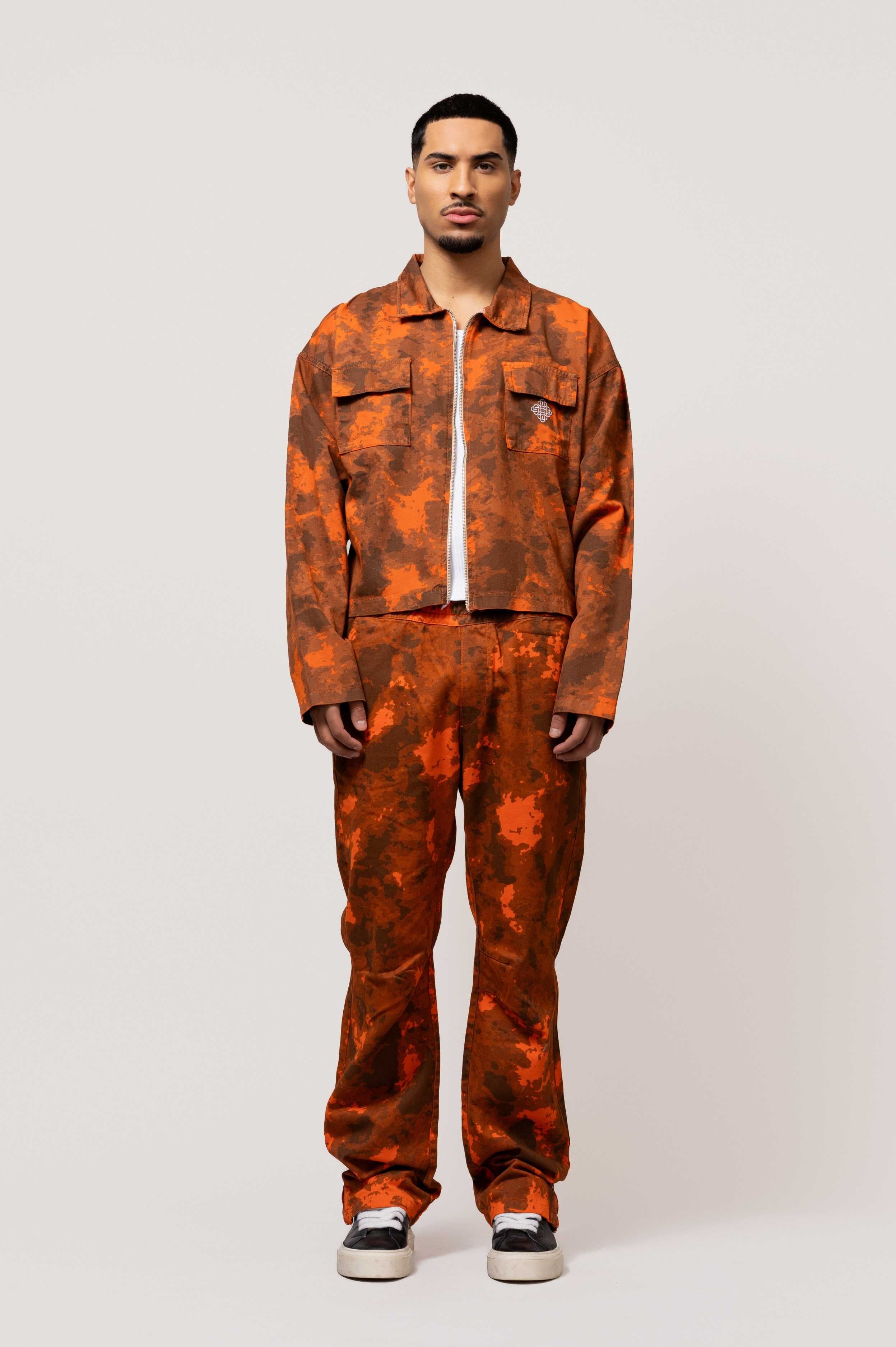 CAMO CARGO SET ORANGE