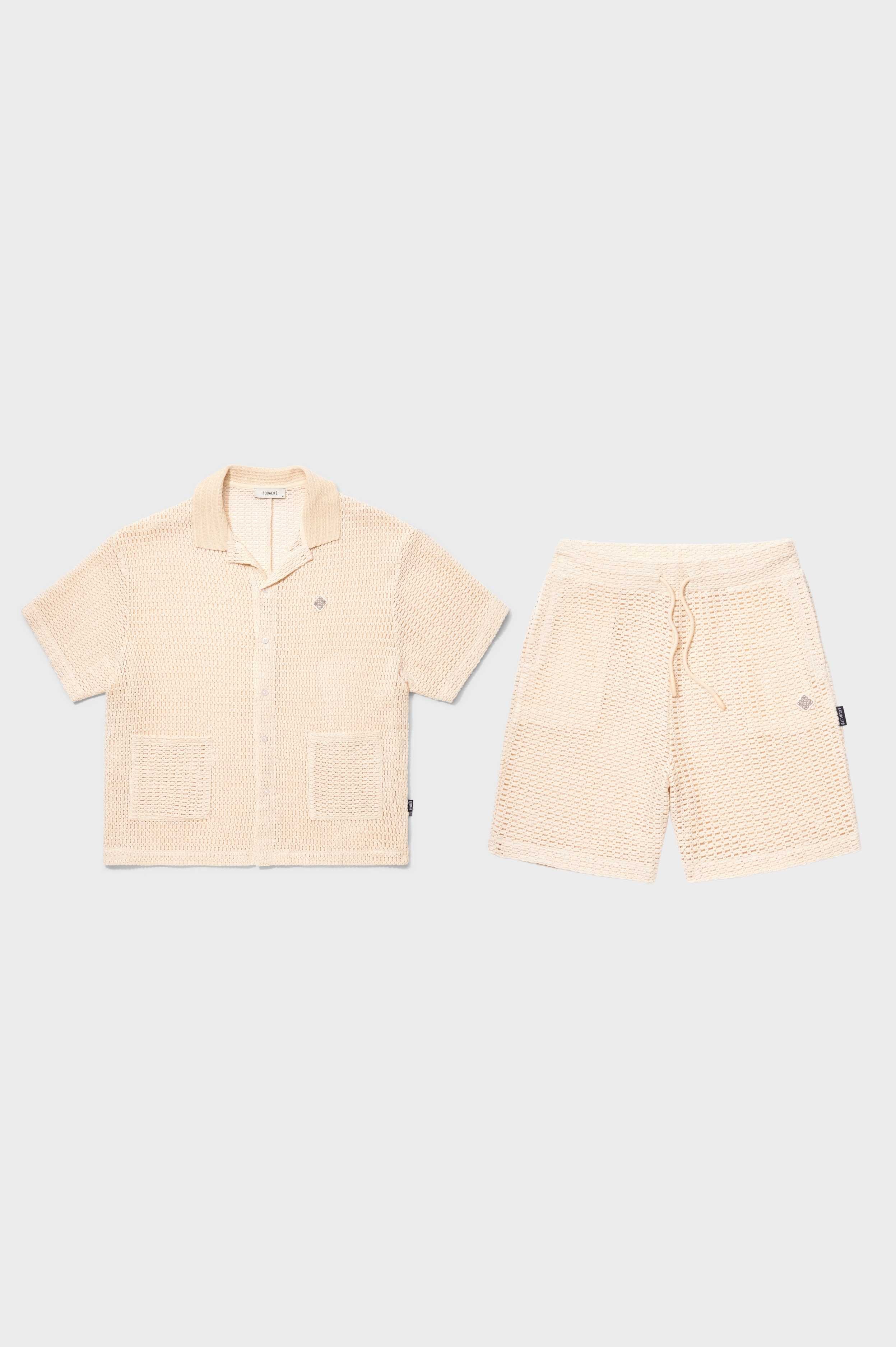 LYRA KNITTED CROCHET SET OFF-WHITE