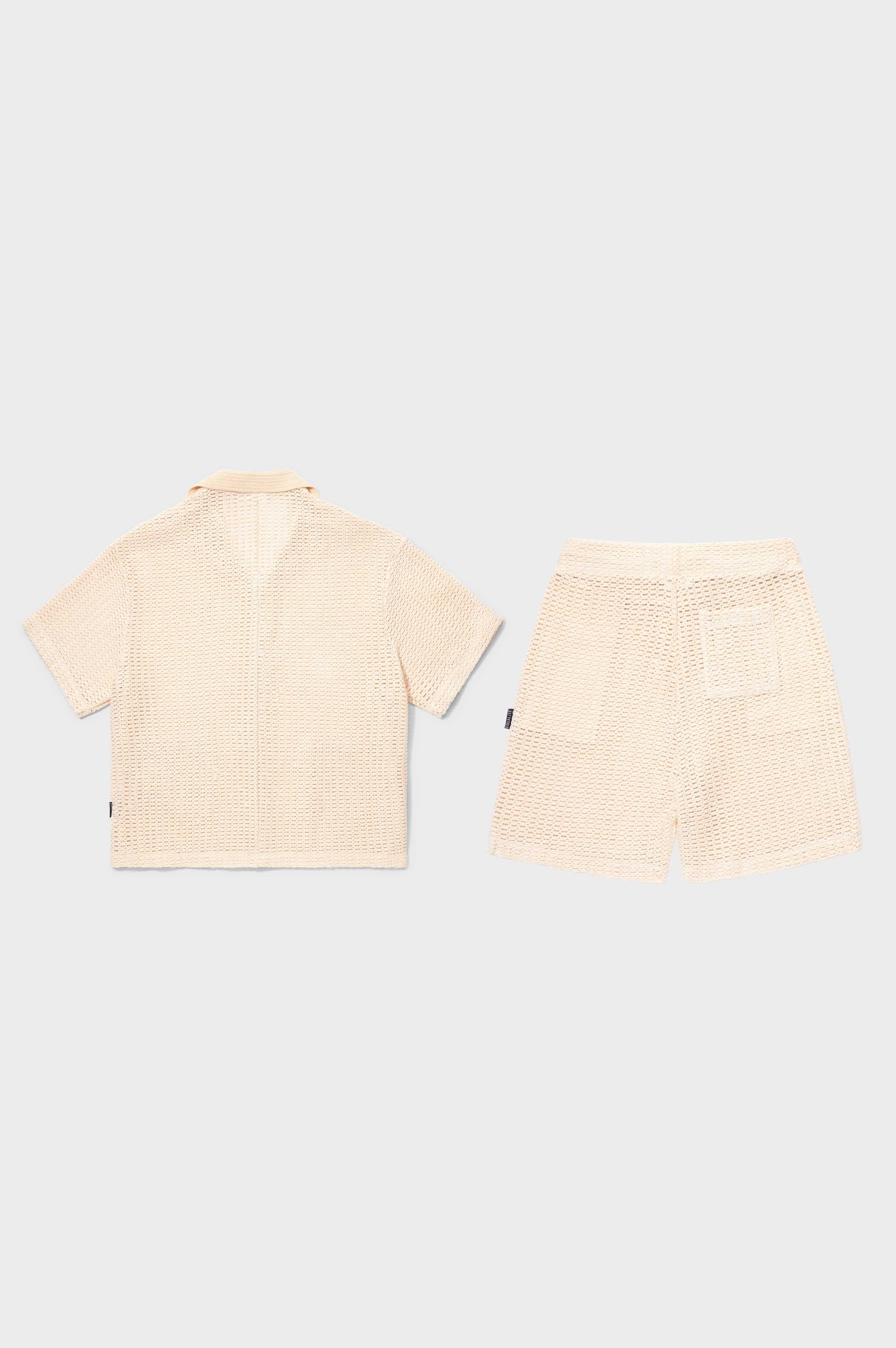LYRA KNITTED CROCHET SET OFF-WHITE