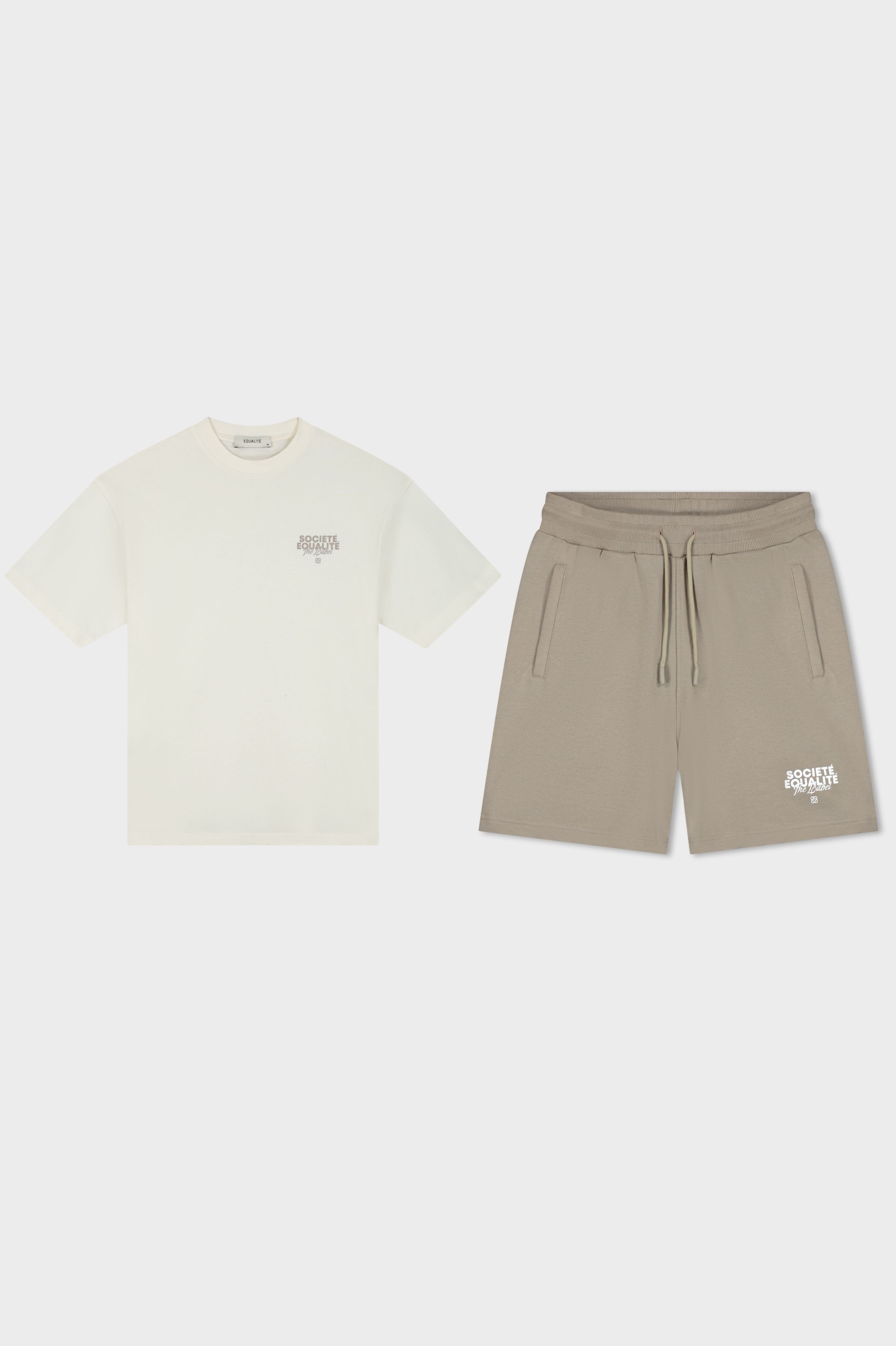 SOCIETÉ SUMMER SET | TAUPE & OFF-WHITE