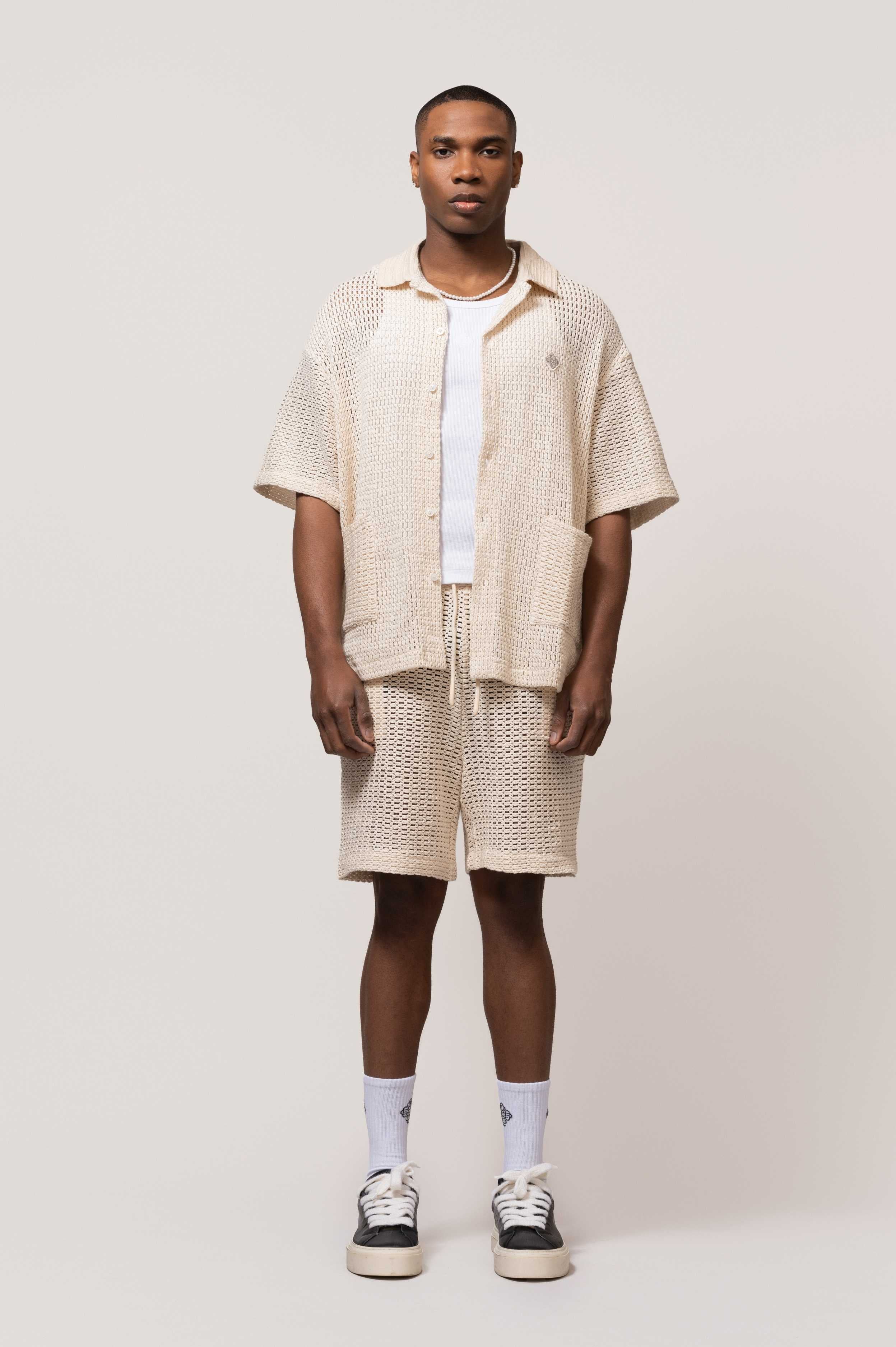LYRA KNITTED CROCHET SET OFF-WHITE