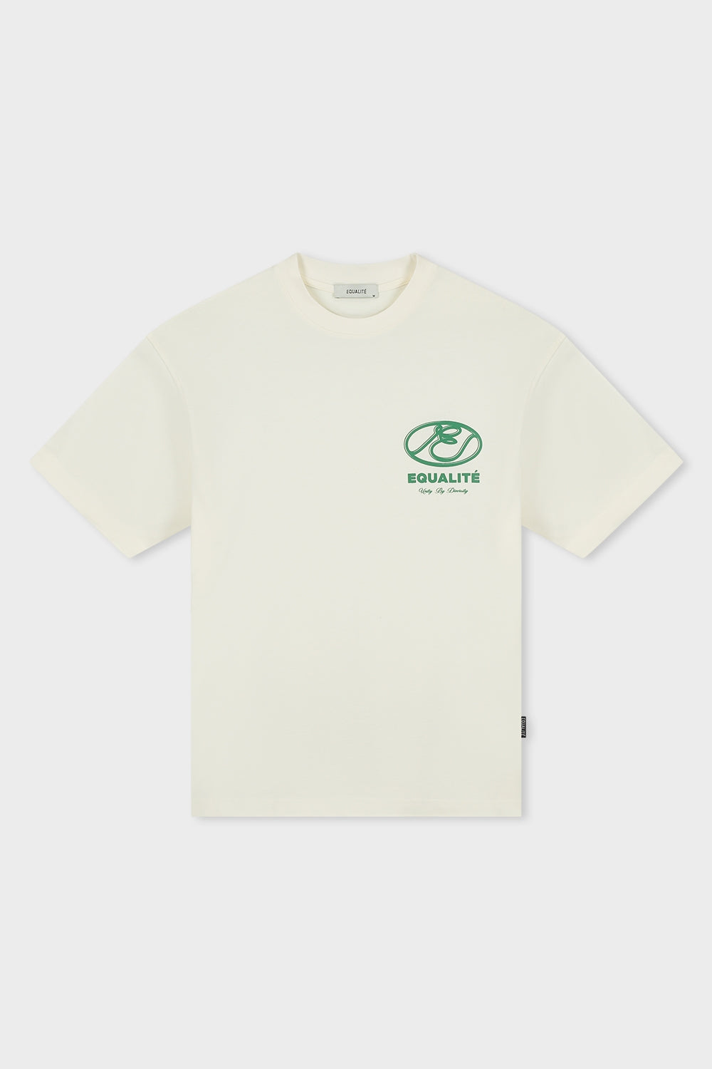 ARID OVERSIZED TEE | OFF-WHITE & FOREST GREEN