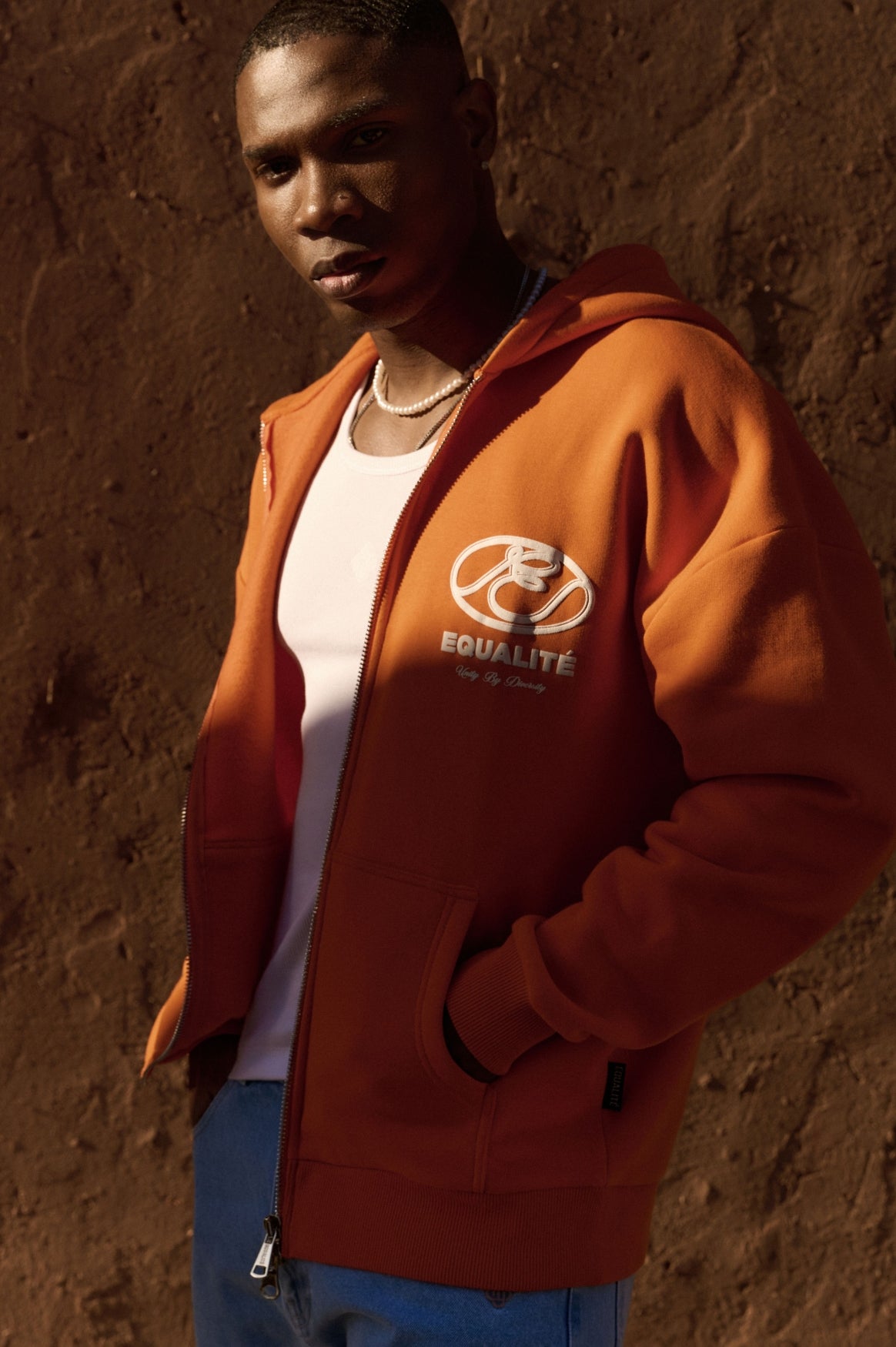 ARID OVERSIZED FULL ZIP | ORANGE
