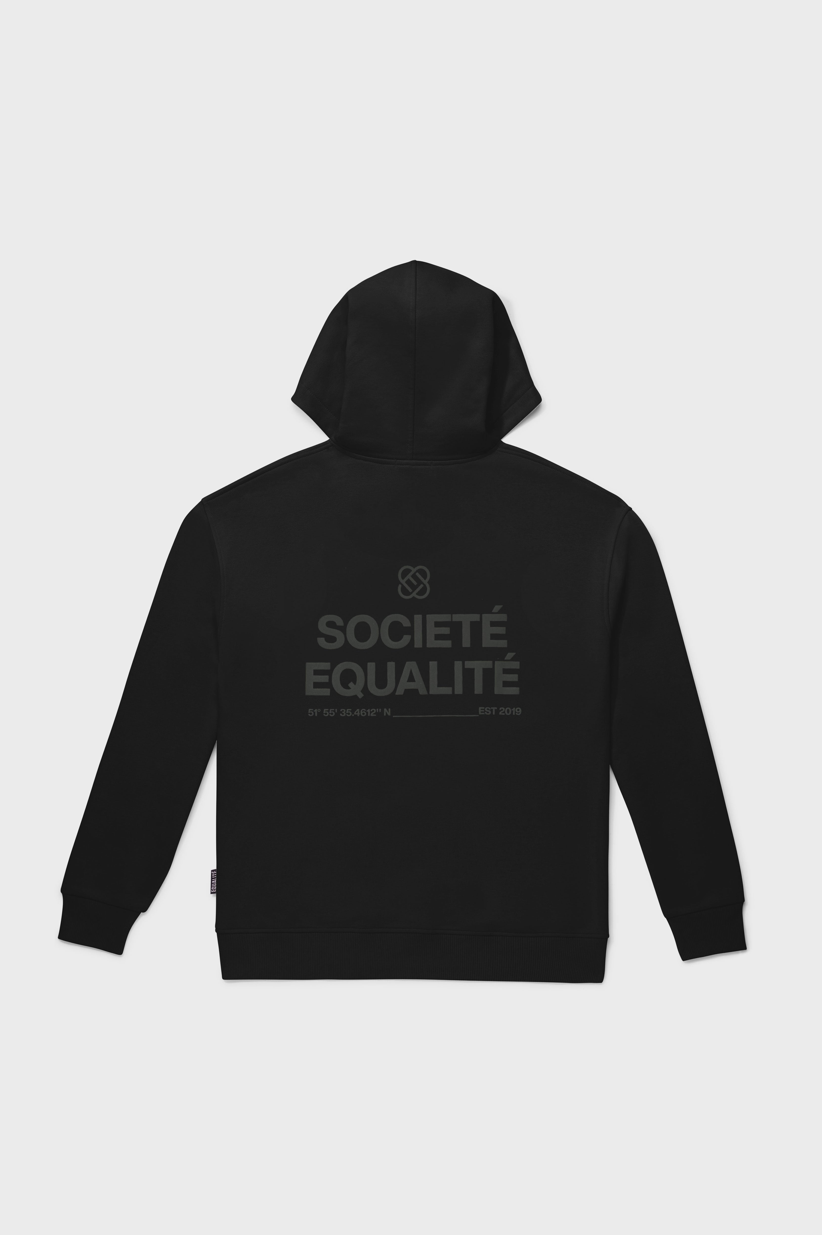 Societé Full Zip Hoodie | Black & Black