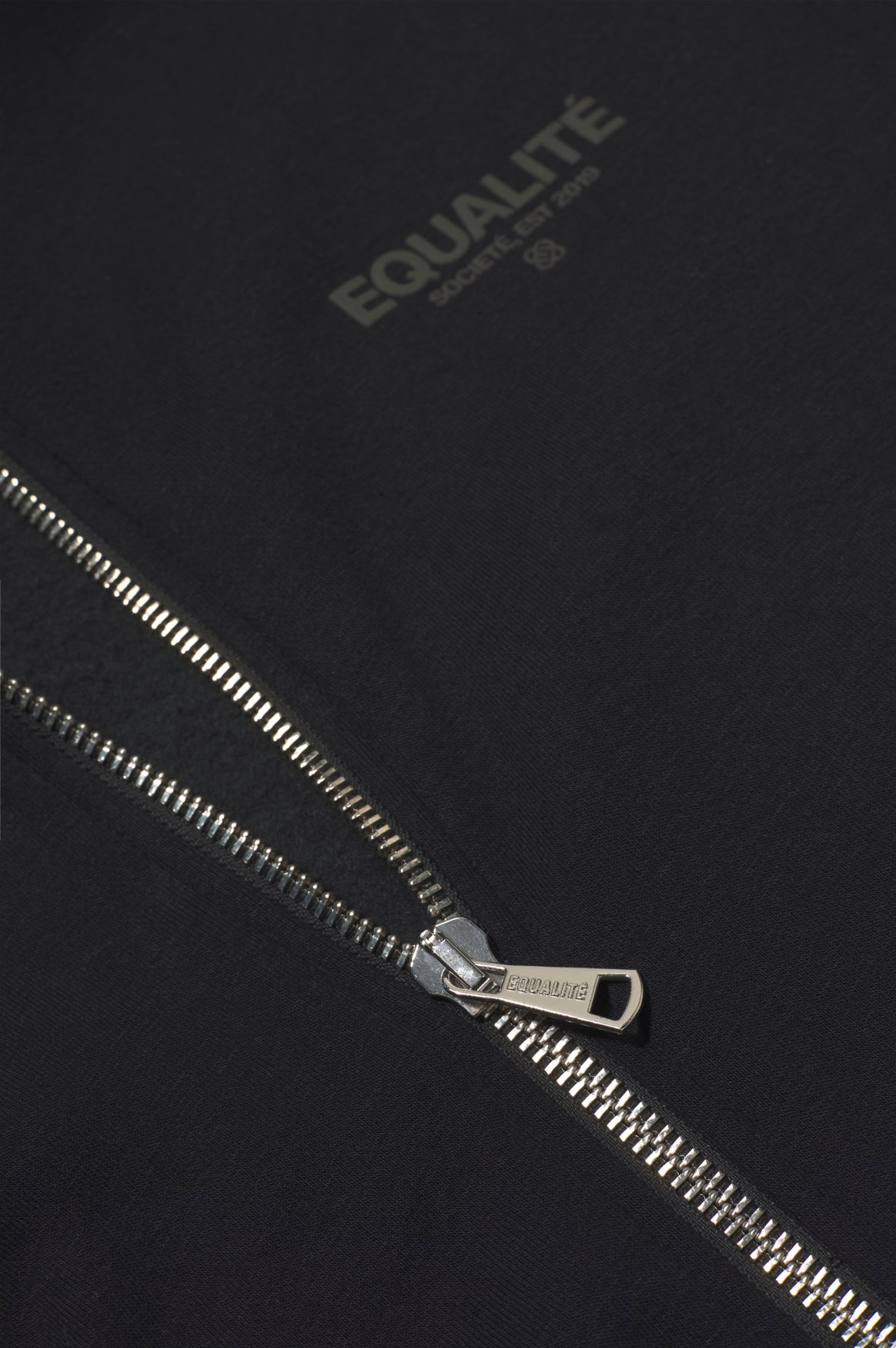 Societé Full Zip Hoodie | Black & Black