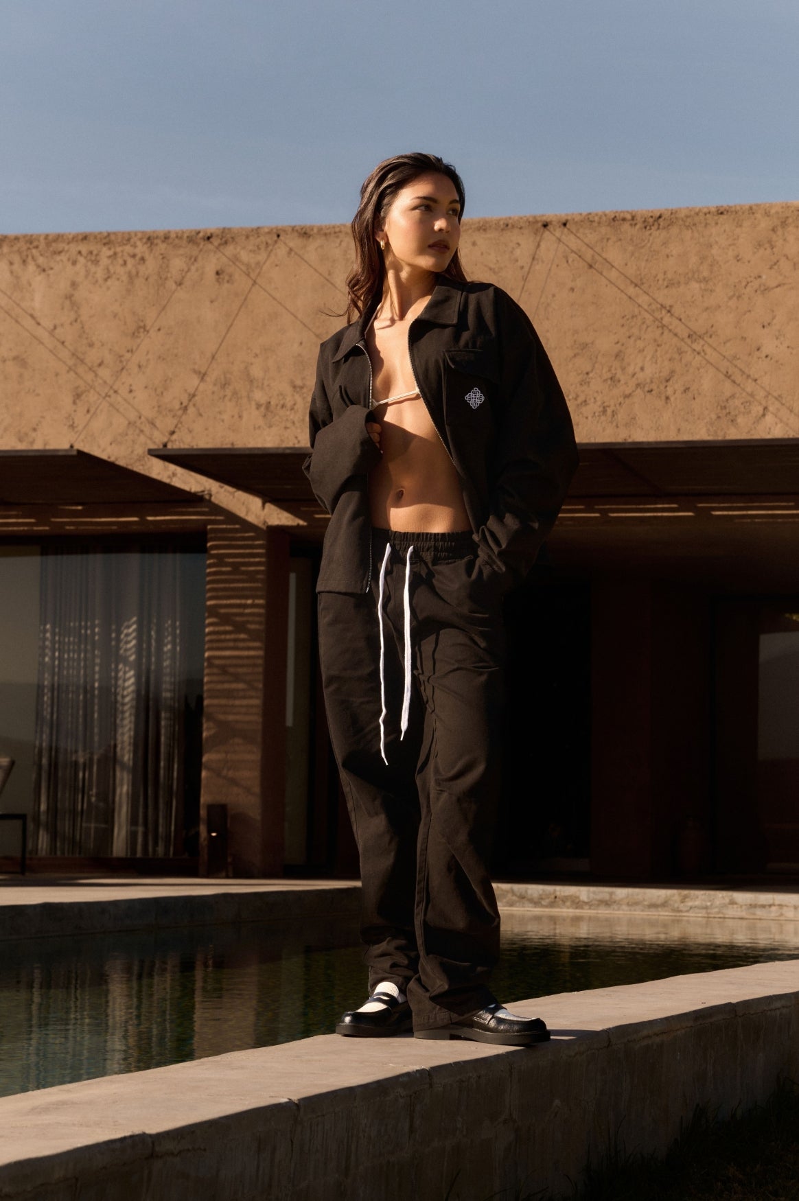SYMBOL BOXY JACKET | BLACK