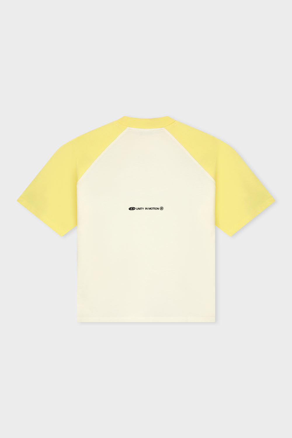 CELESTE RAGLAN BOXY TEE | OFF-WHITE & SOFT YELLOW