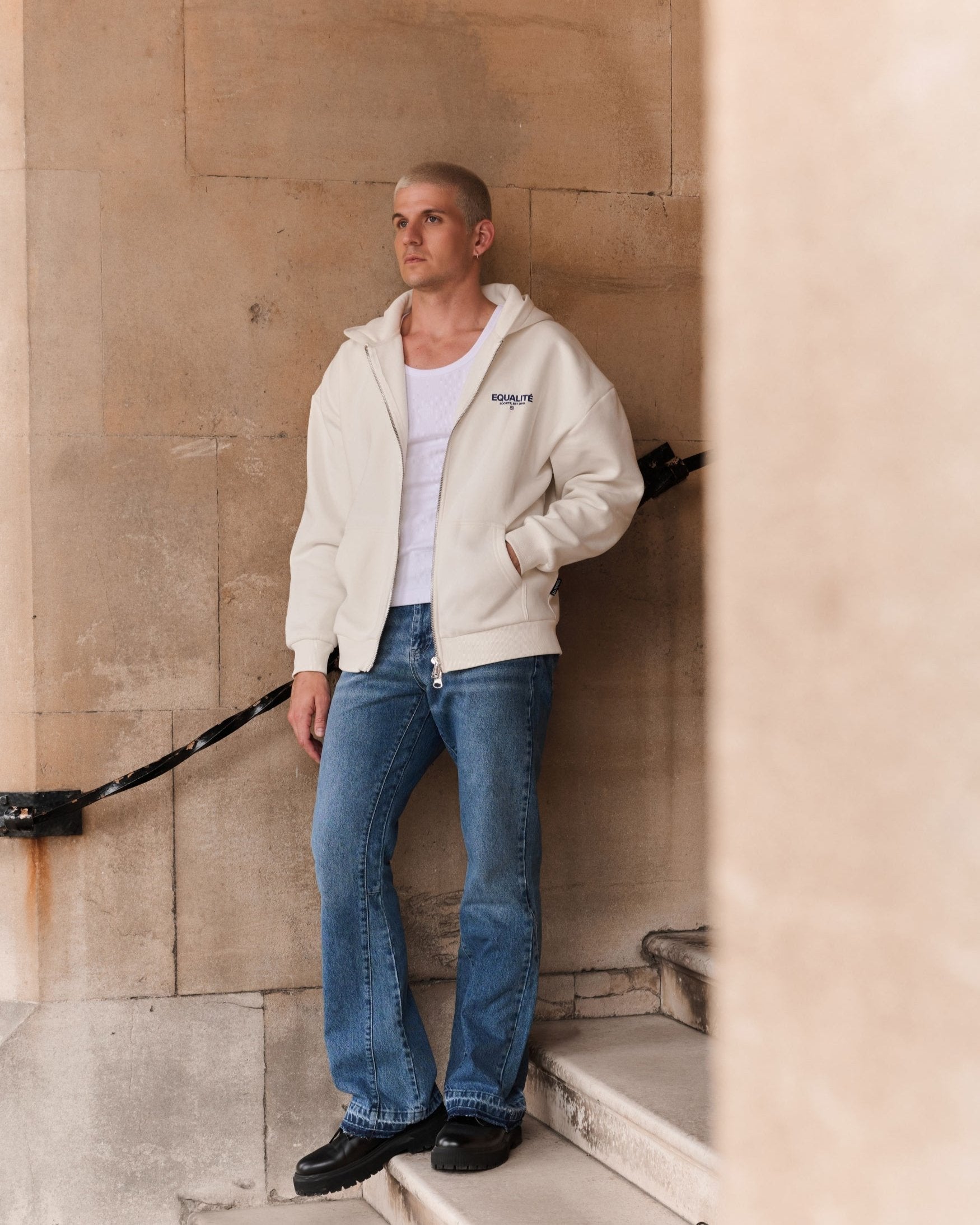 DAMIAN FLARED JEANS | BLUE
