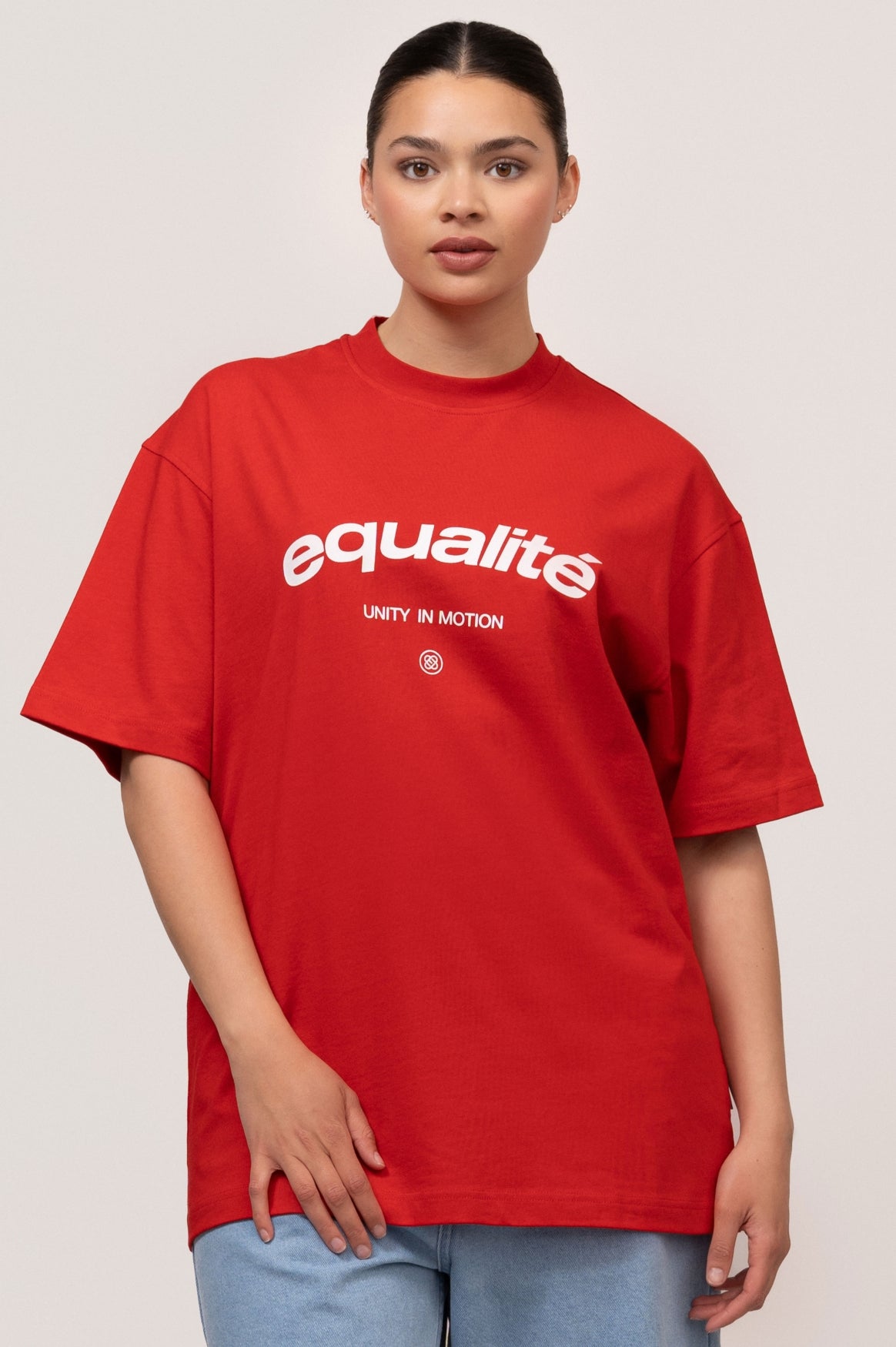 CELESTE OVERSIZED TEE | RED