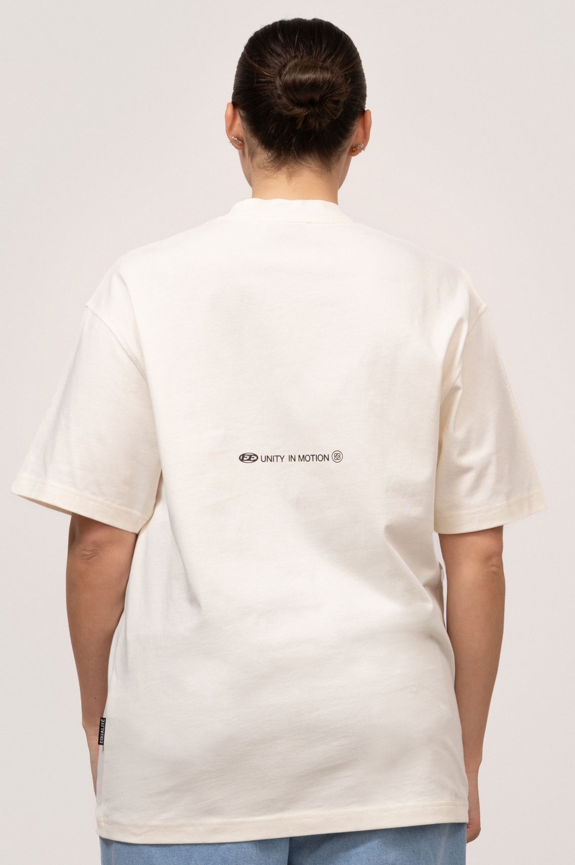 CELESTE OVERSIZED TEE | OFF-WHITE & BLACK
