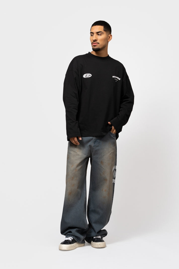 STAY EQUAL LONGSLEEVE TEE | BLACK