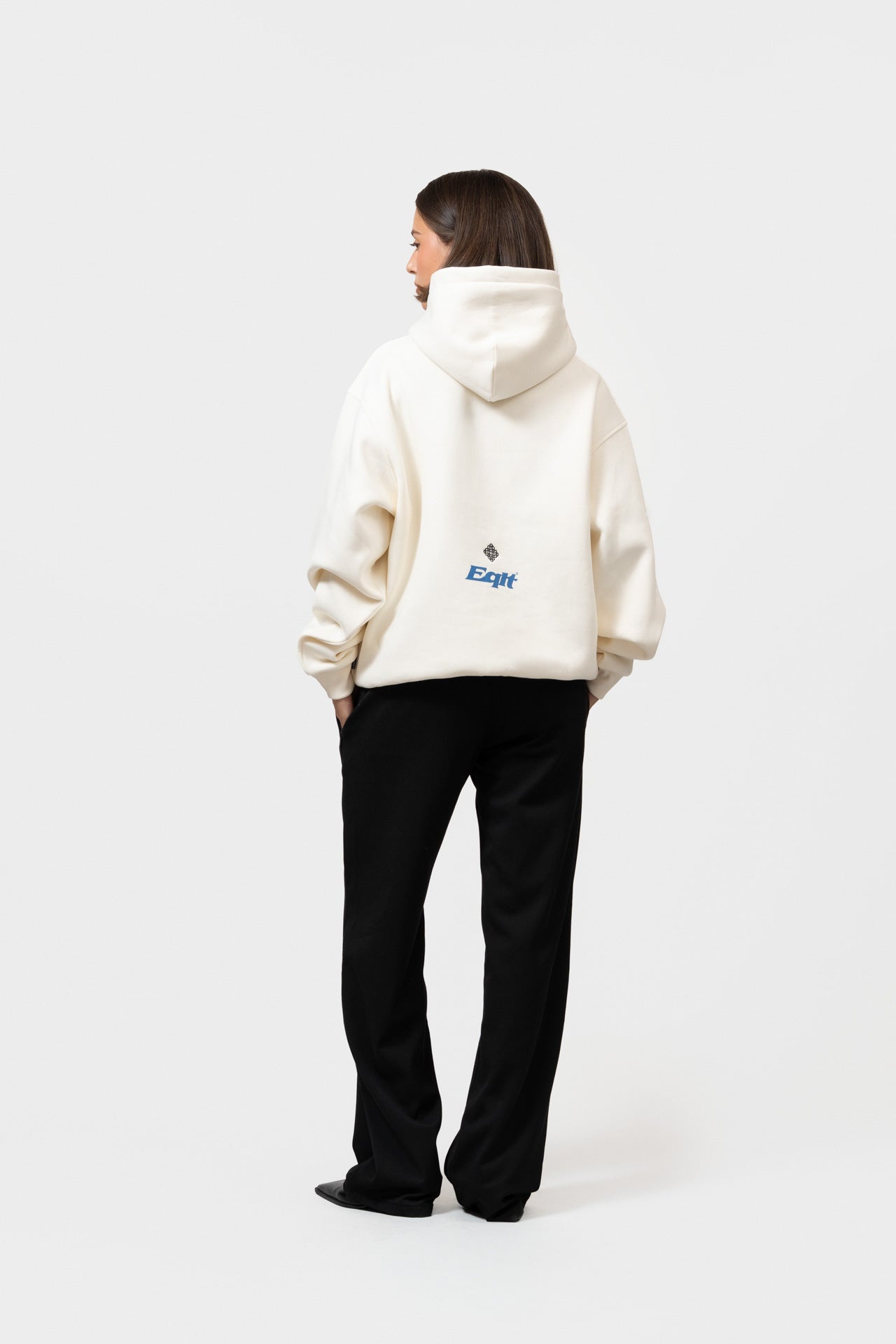 JERSEY OVERSIZED HOODIE | OFF WHITE