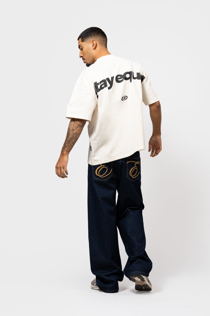 STAY EQUAL BOXY TEE | OFF-WHITE