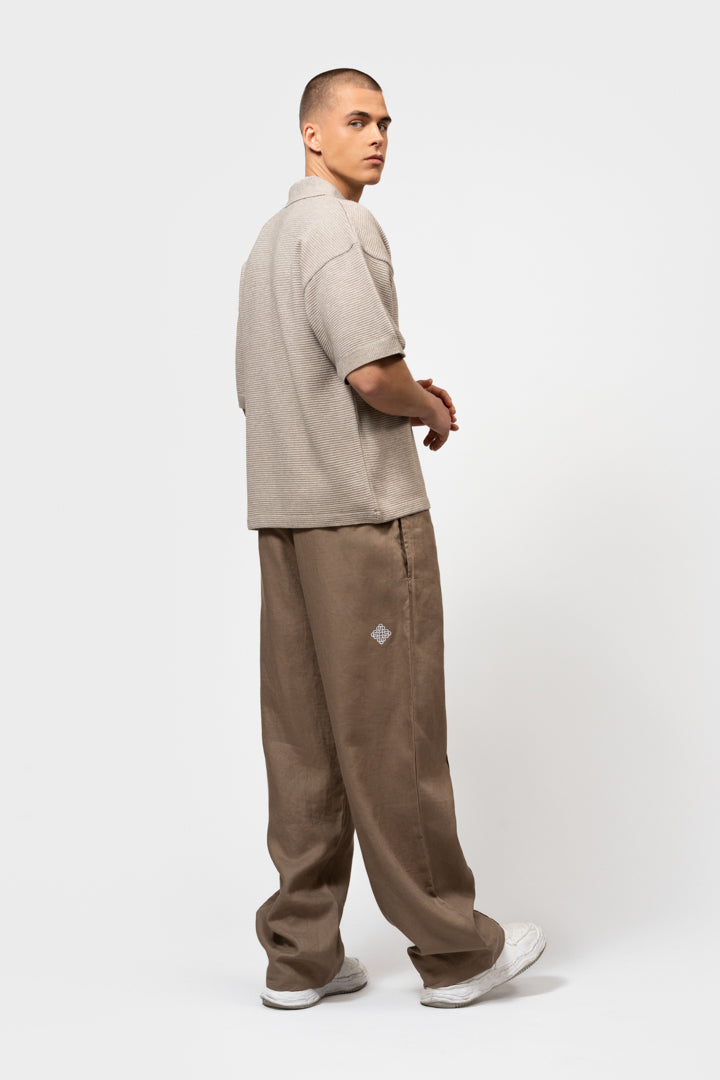 SAINT KNIT POLO | TAUPE