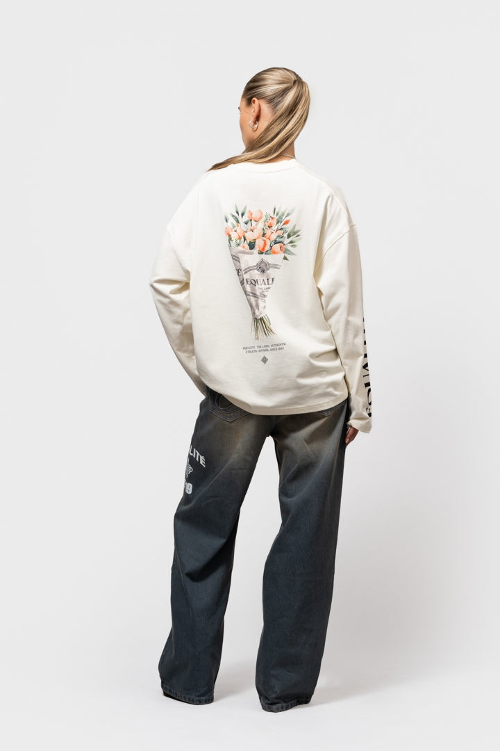 BOUQUET LONGSLEEVE TEE | OFF-WHITE