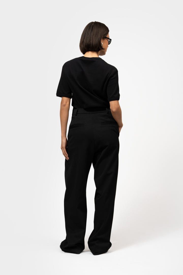RIBBED TEE | BLACK