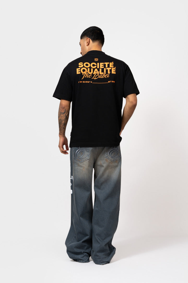 SOCIETE 2.0 OVERSIZED TEE | BLACK
