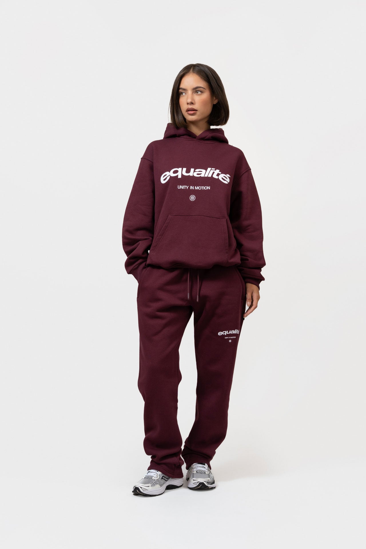 CELESTE OVERSIZED HOODIE | AUBERGINE