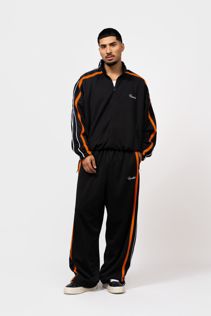 TRACK JACKET | BLACK & ORANGE