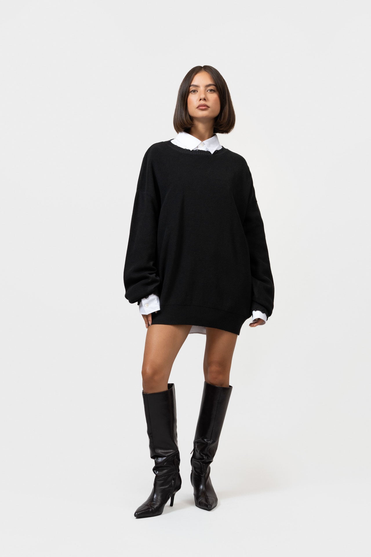 NOOR KNIT SWEATER | BLACK