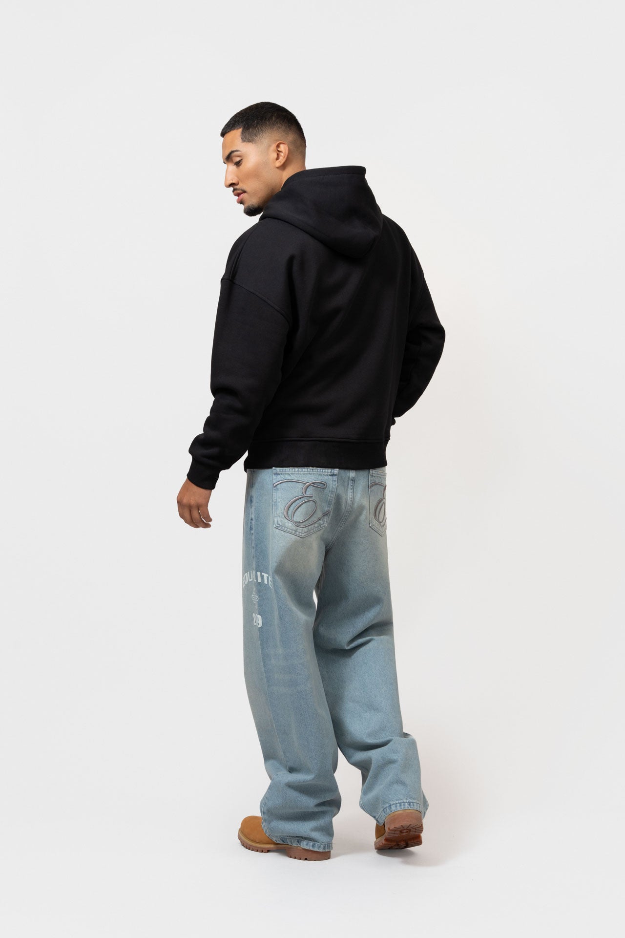 ISA FULL ZIP HOODIE | BLACK