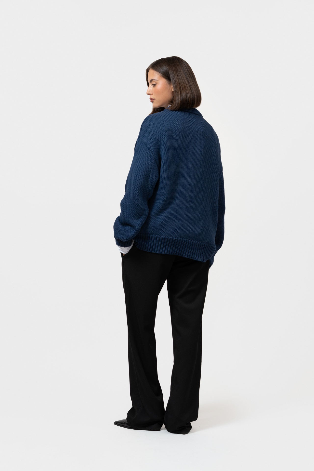 JULES KNIT SWEATER | NAVY