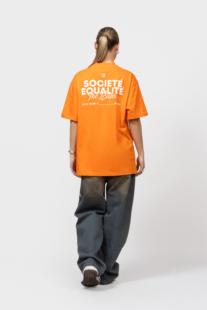 SOCIETE 2.0 OVERSIZED TEE | ORANGE