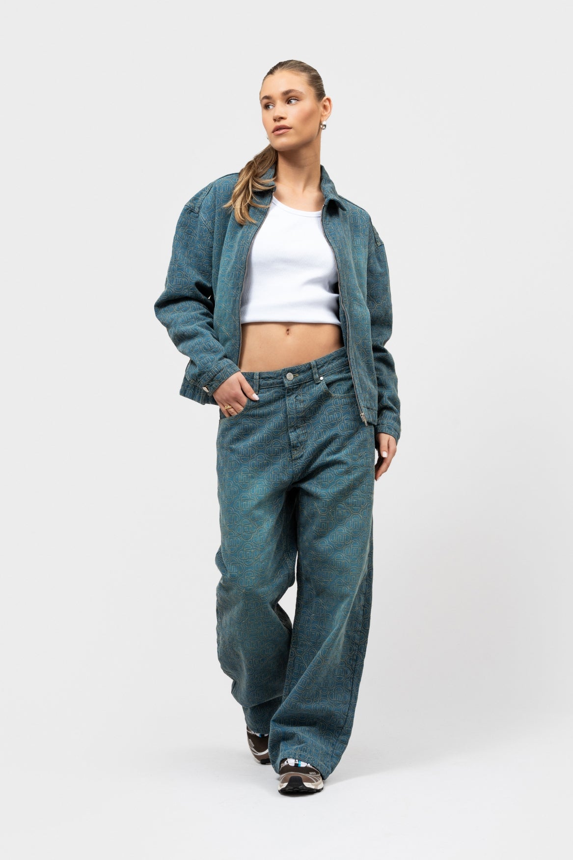 MONOGRAM DENIM JACKET | DARK BLUE