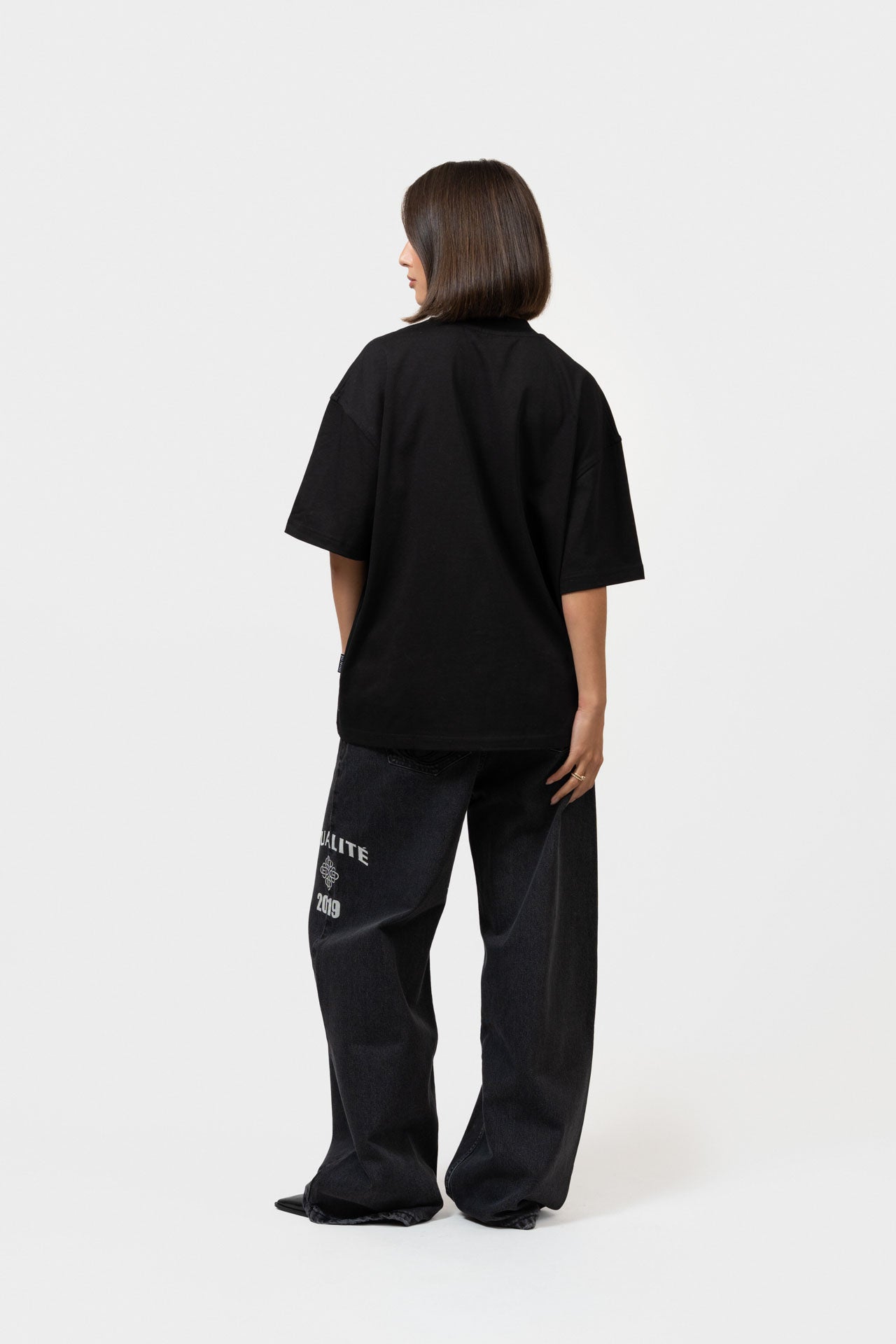FEM BAGGY JEANS | BLACK