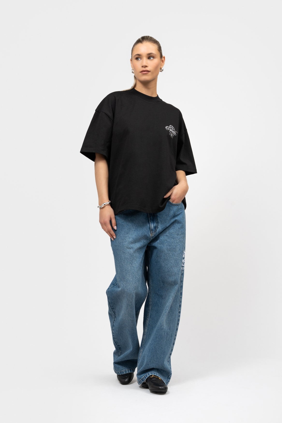 YUKI BOXY TEE 2.0 | BLACK