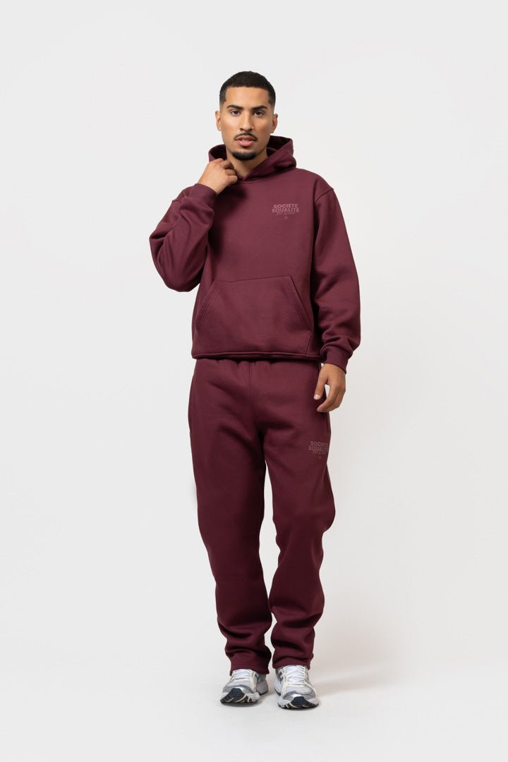 SOCIETÉ 2.0 TRACKSUIT | BURGUNDY & BURGUNDY