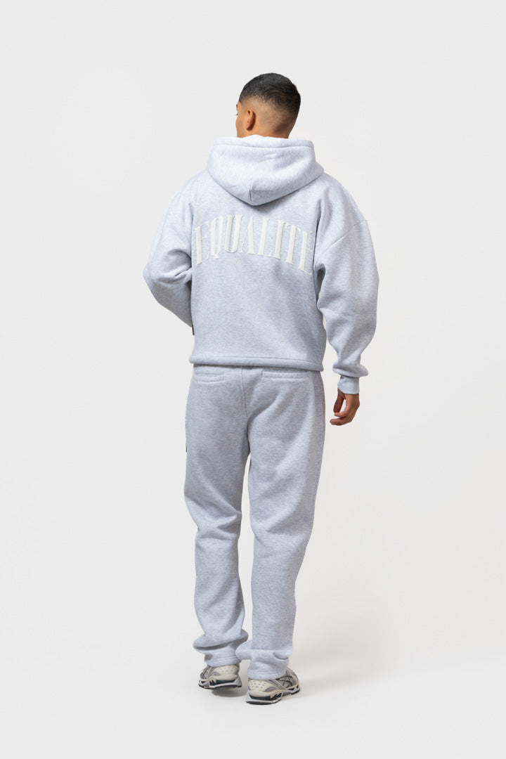 OLIVER FULL ZIP HOODIE | MELANGE GREY