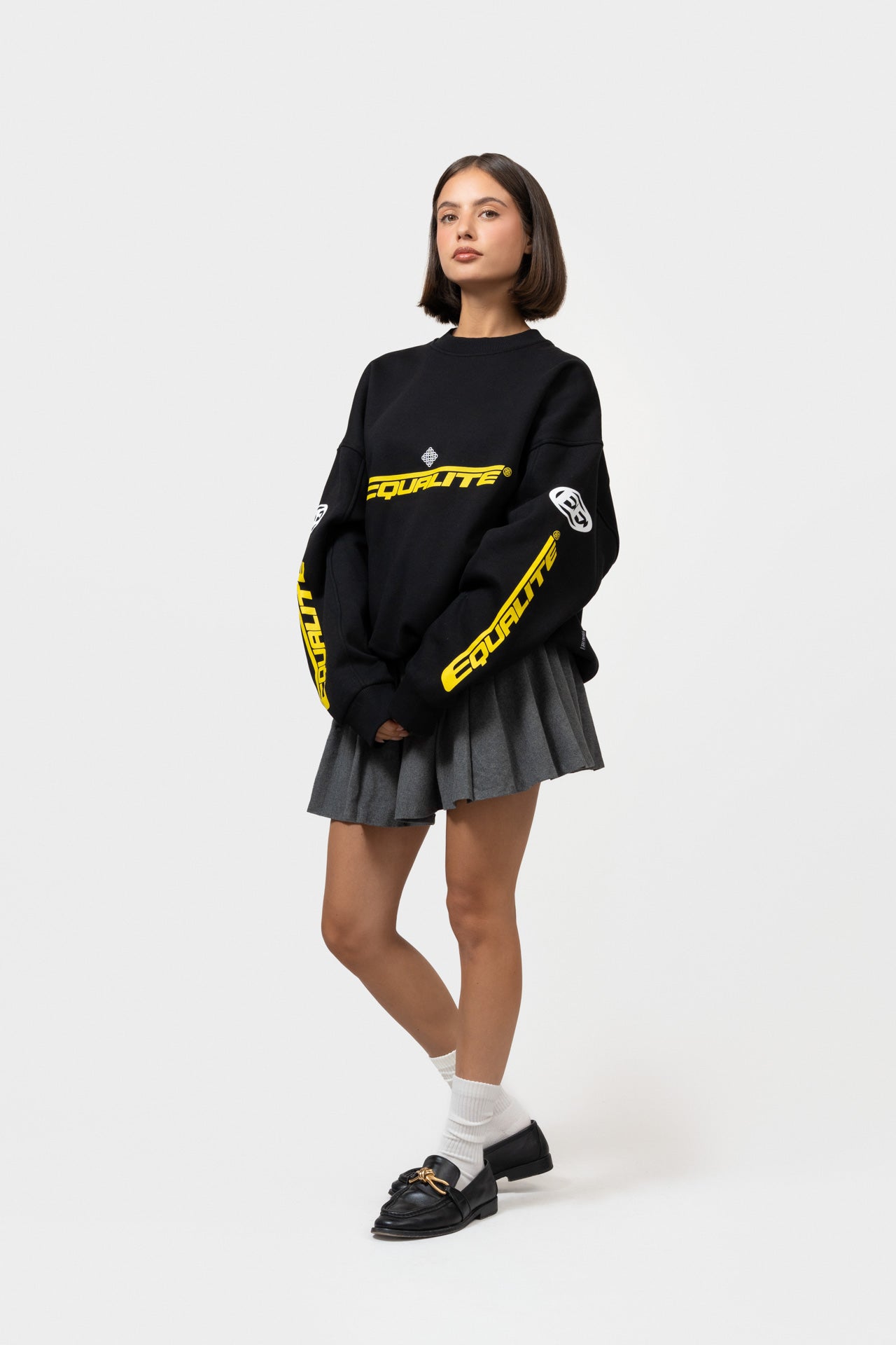 ARENA OVERSIZED SWEATER | BLACK
