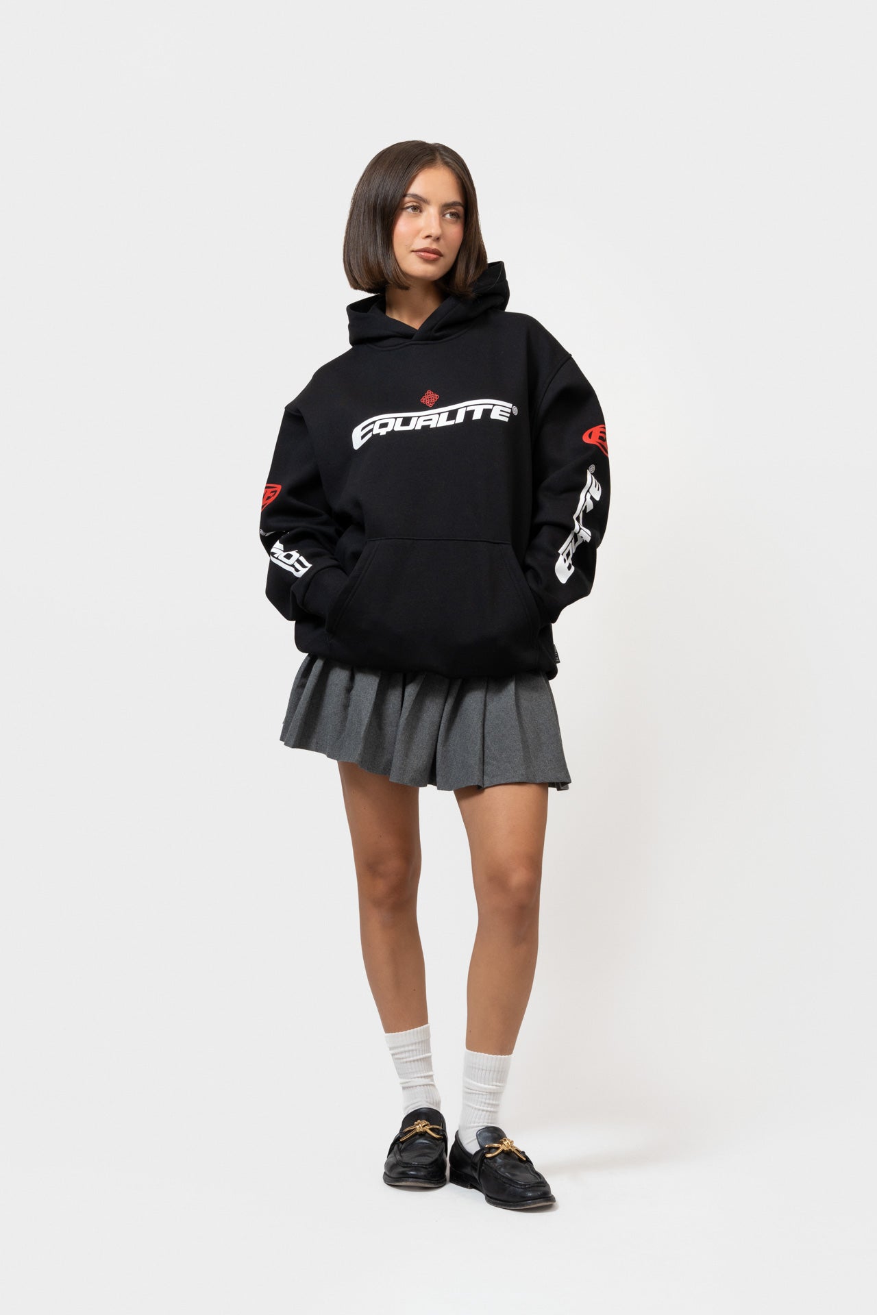 ARENA OVERSIZED HOODIE | BLACK