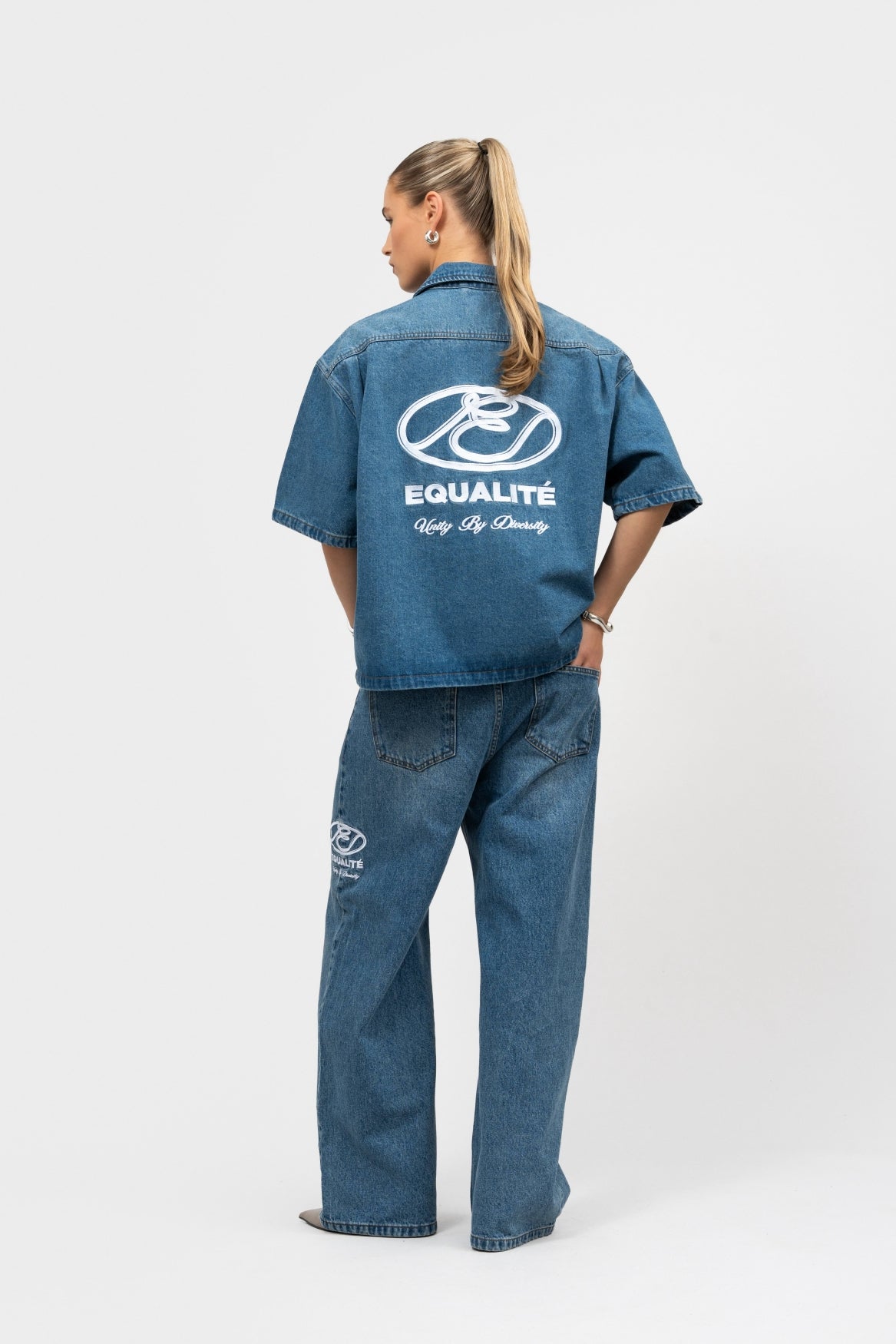 ARID BOXY DENIM JACKET | BLUE