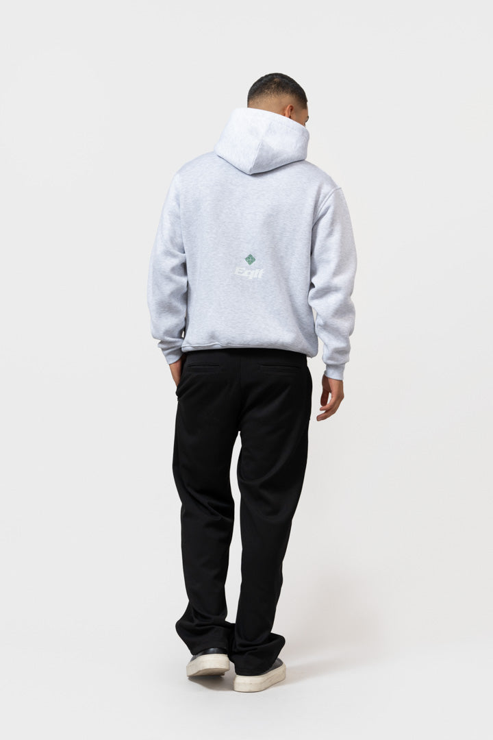 JERSEY OVERSIZED HOODIE | GREY MELANGE