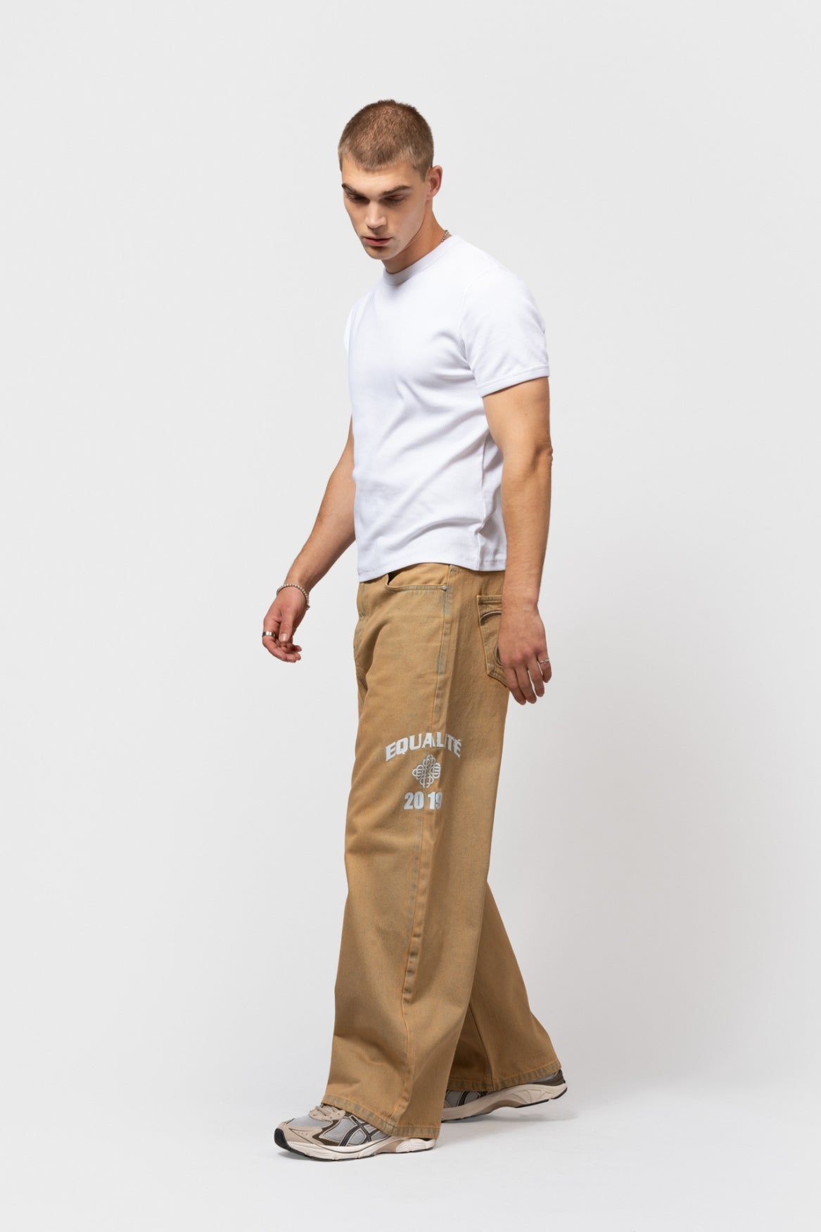 FEM BAGGY JEANS | SAND