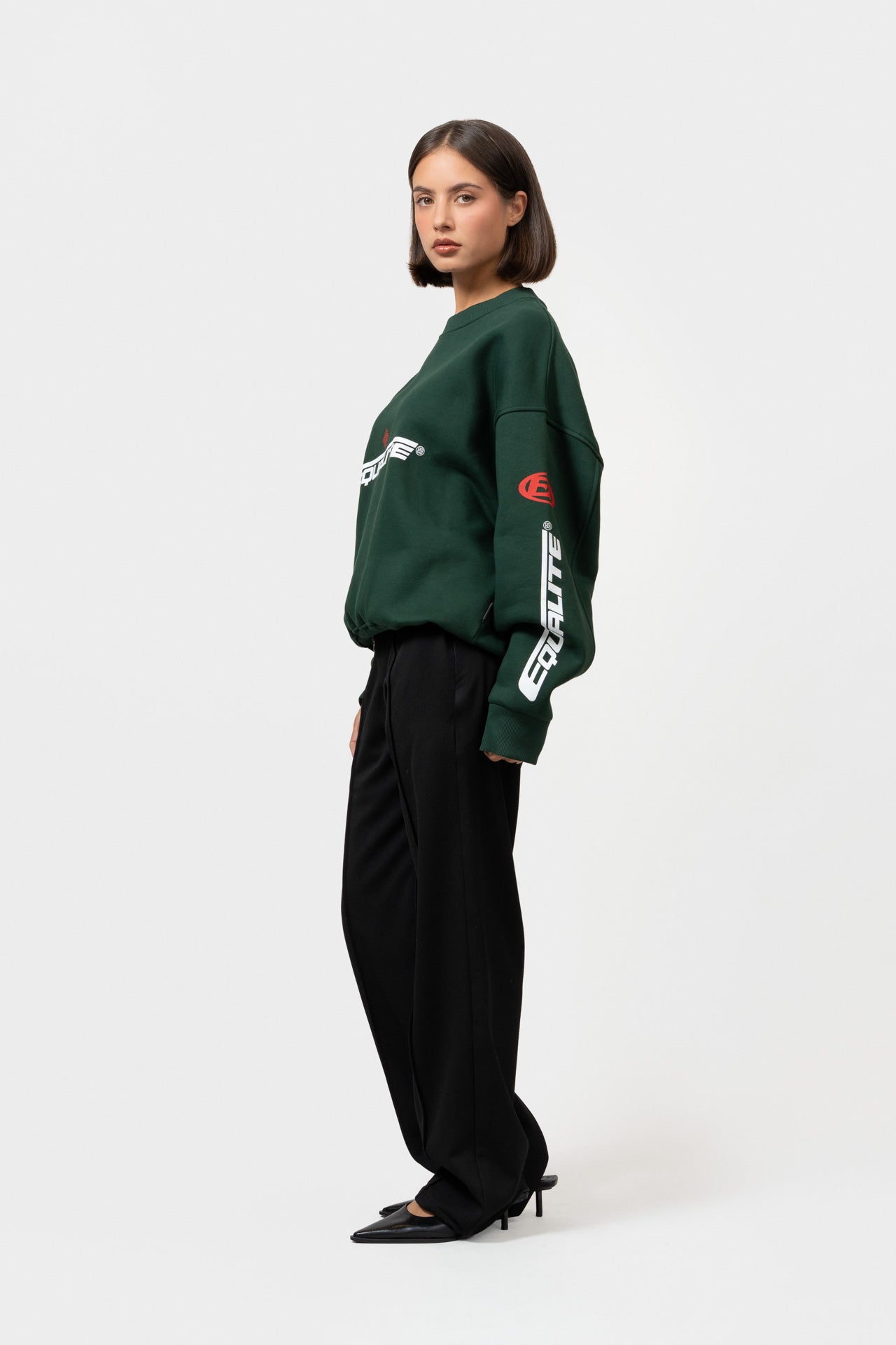 ARENA OVERSIZED SWEATER | GREEN