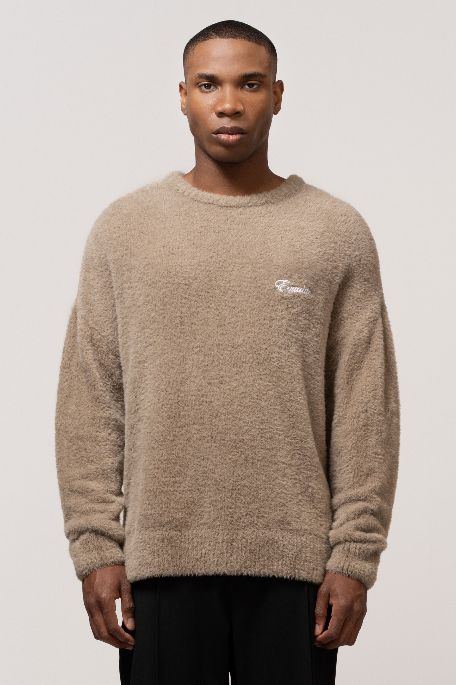 ULTRA SOFT KNIT SWEATER | TAUPE