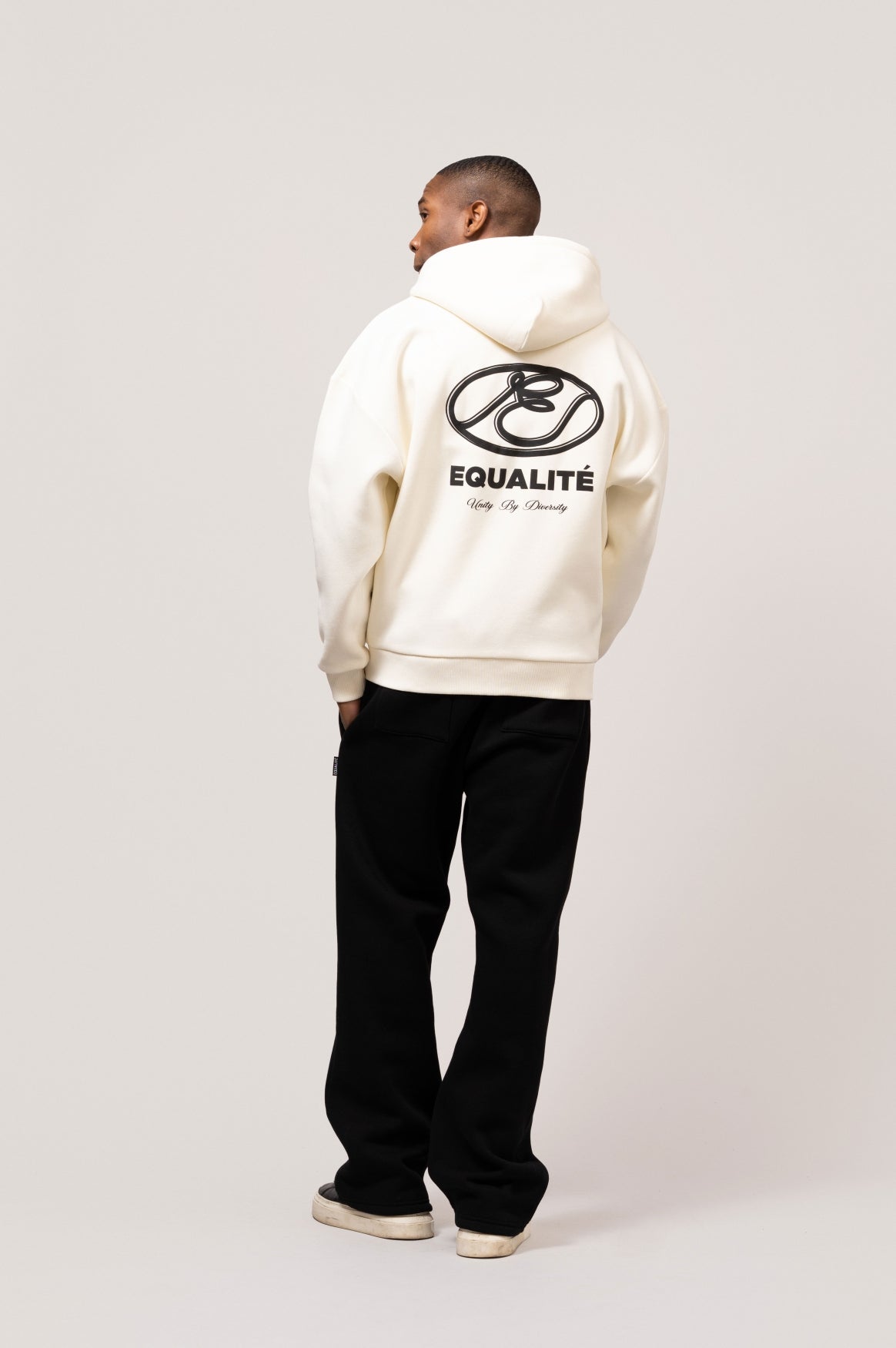 ARID OVERSIZED FULL ZIP HOODIE | OFF-WHITE