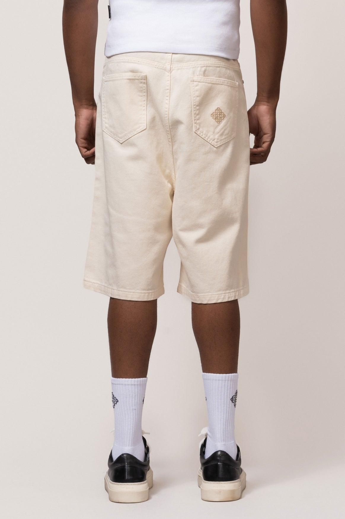 ASTRA DENIM SHORTS | OFF-WHITE