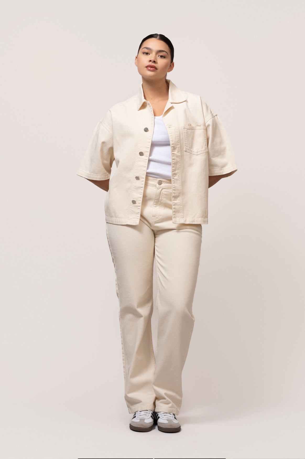 ASTRA DENIM BOXY SHIRT | OFF-WHITE
