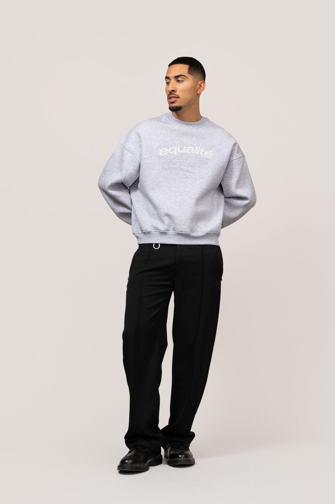 Celeste Oversized Sweater | Melange grey