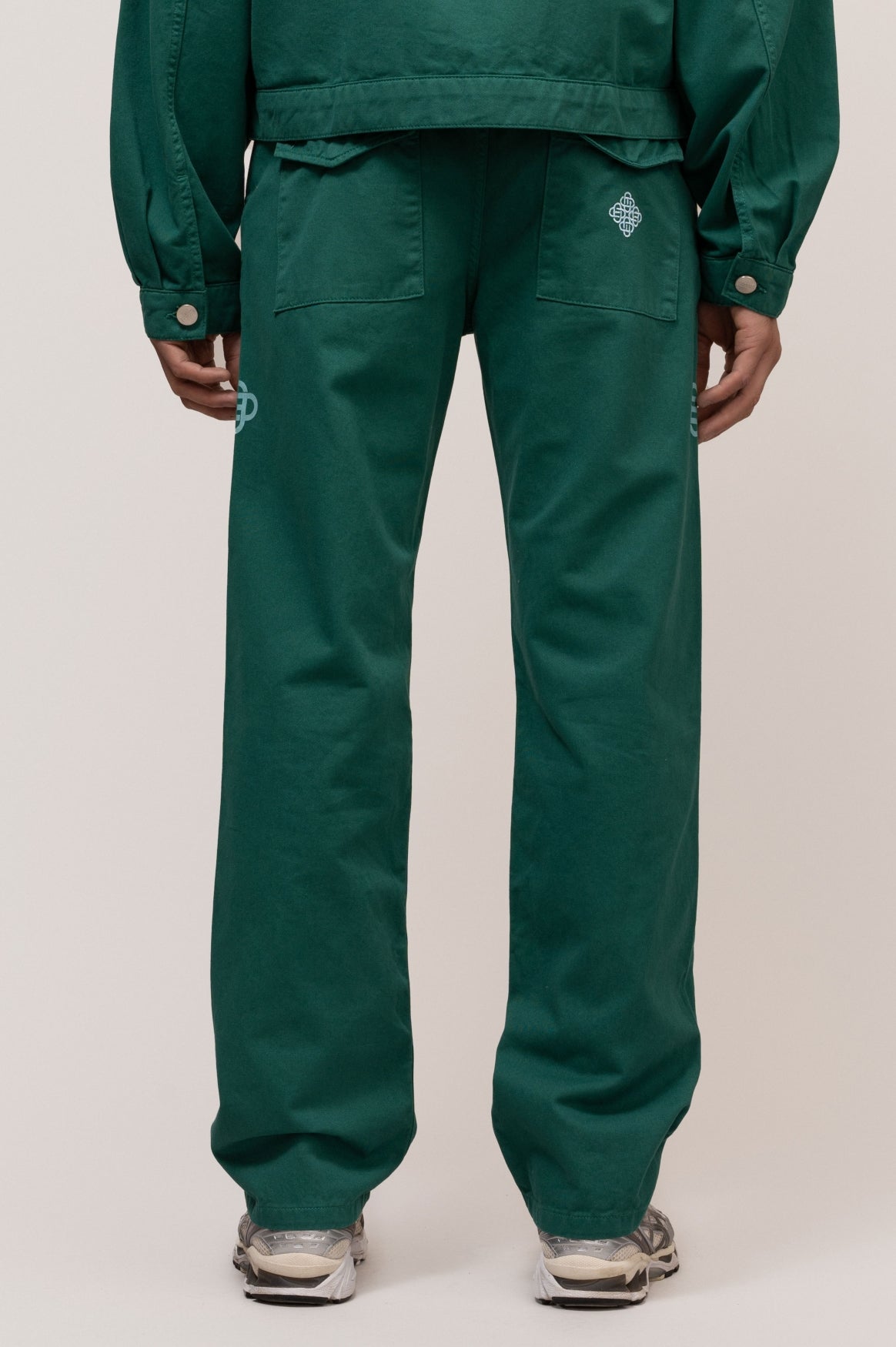 SYMBOL CARGO PANTS | PETROL GREEN