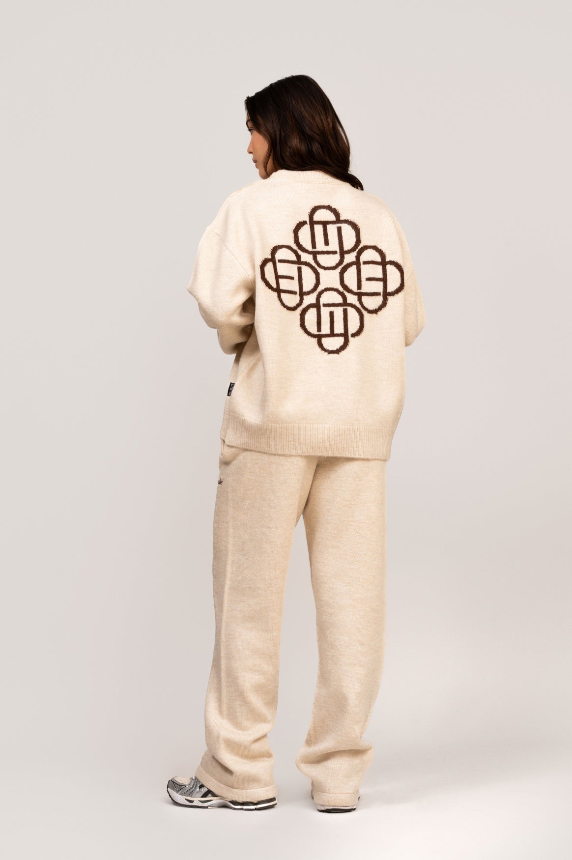 FLUFFY KNIT STRAIGHT FIT PANTS | OFF-WHITE